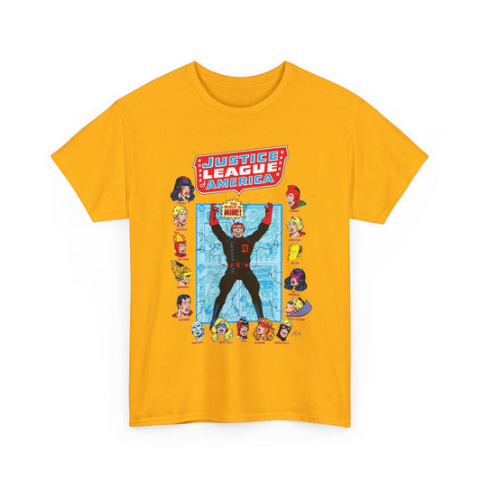 Justice League of America T-Shirt - George Perez Art - Justice Society, All-Star Squadron Team-Up DC Comics