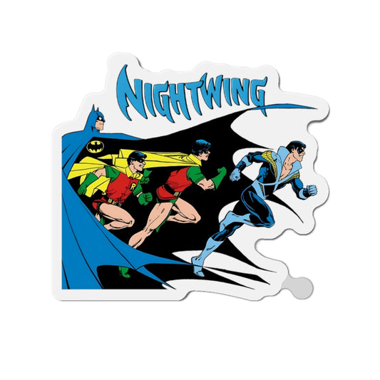 Nightwing Die-Cut Magnet - George Perez Art - From Robin to Nightwing - Batman, Dick Grayson - DC Comics - 3", 4", 5", 6"