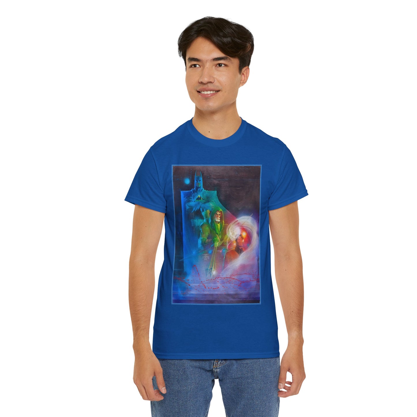 Batman, Green Arrow, Question T-Shirt - Denys Cowan & Bill Sienkiewicz Art - DC Comics - Gotham City