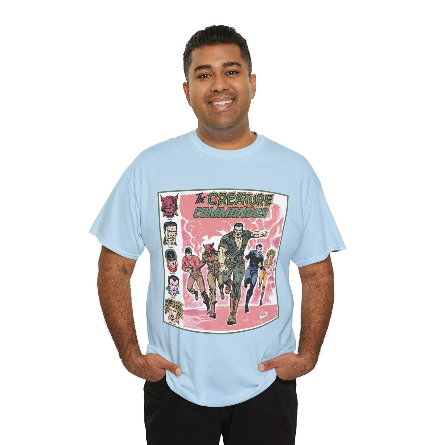 Creature Commandoes T-Shirt - Jerry Ordway Art - Medusa, Velcro, Shrieve - DC Comics Who's Who Art - Inspiration for James Gunn Series