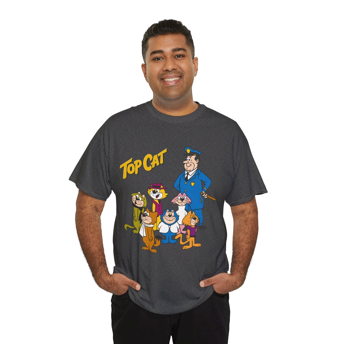 Top Cat & His Gang T-Shirt - Popular Hanna-Barbera 1960s TV Cartoon - Brain, Spook, Benny the Ball