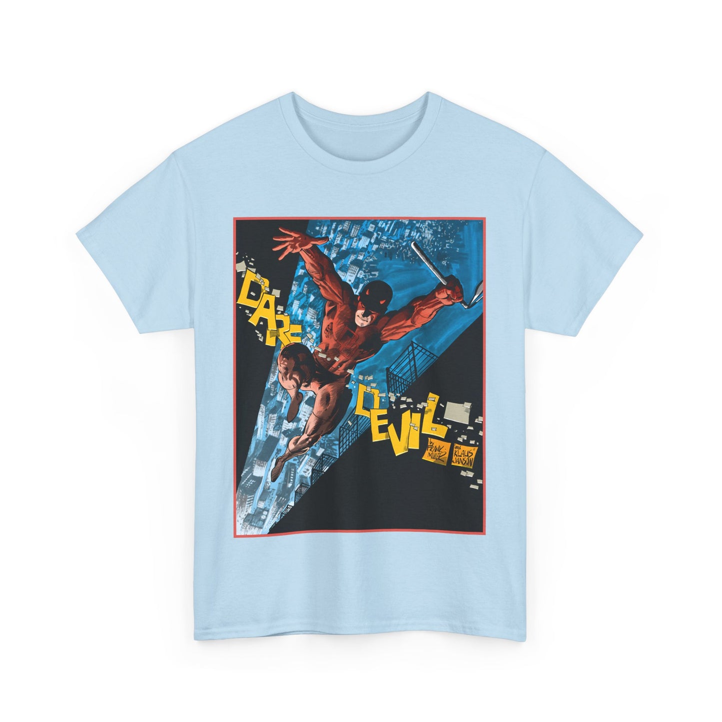 Daredevil T-Shirt - Frank Miller & Klaus Janson Art - The Man With No Fear - Hell's Kitchen - Marvel Comics