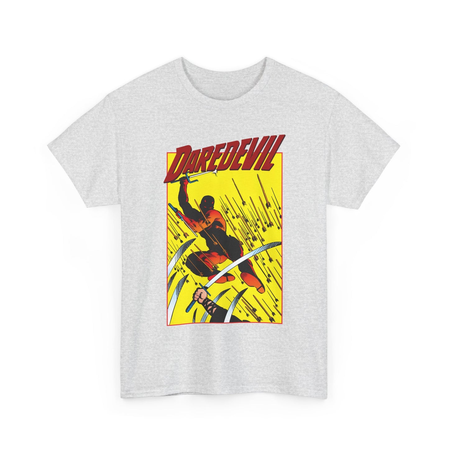 Daredevil T-Shirt - Frank Miller Art - Matt Murdock - Ninja Arrow Attack - 1980s Classic Story - Marvel Comics