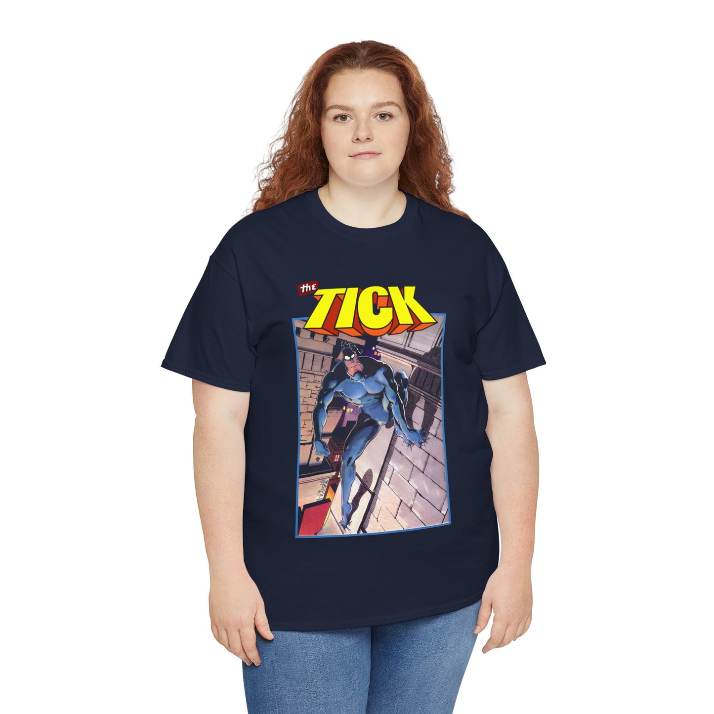 The Tick T-Shirt - Ben Edlund Creation - Popular 1980s Superhero