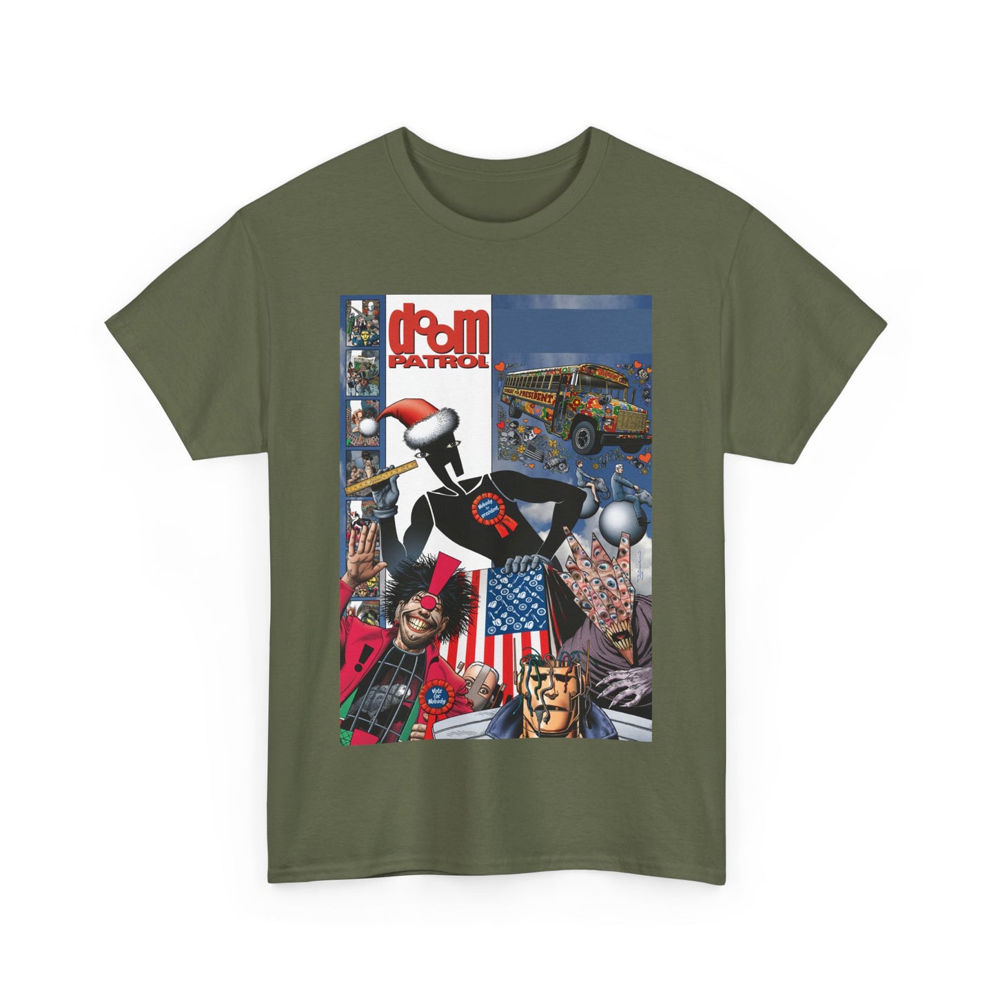 Doom Patrol T-Shirt - Brian Bolland Art - Mr Nobody For President - DC Comics/Vertigo Cover Artwork