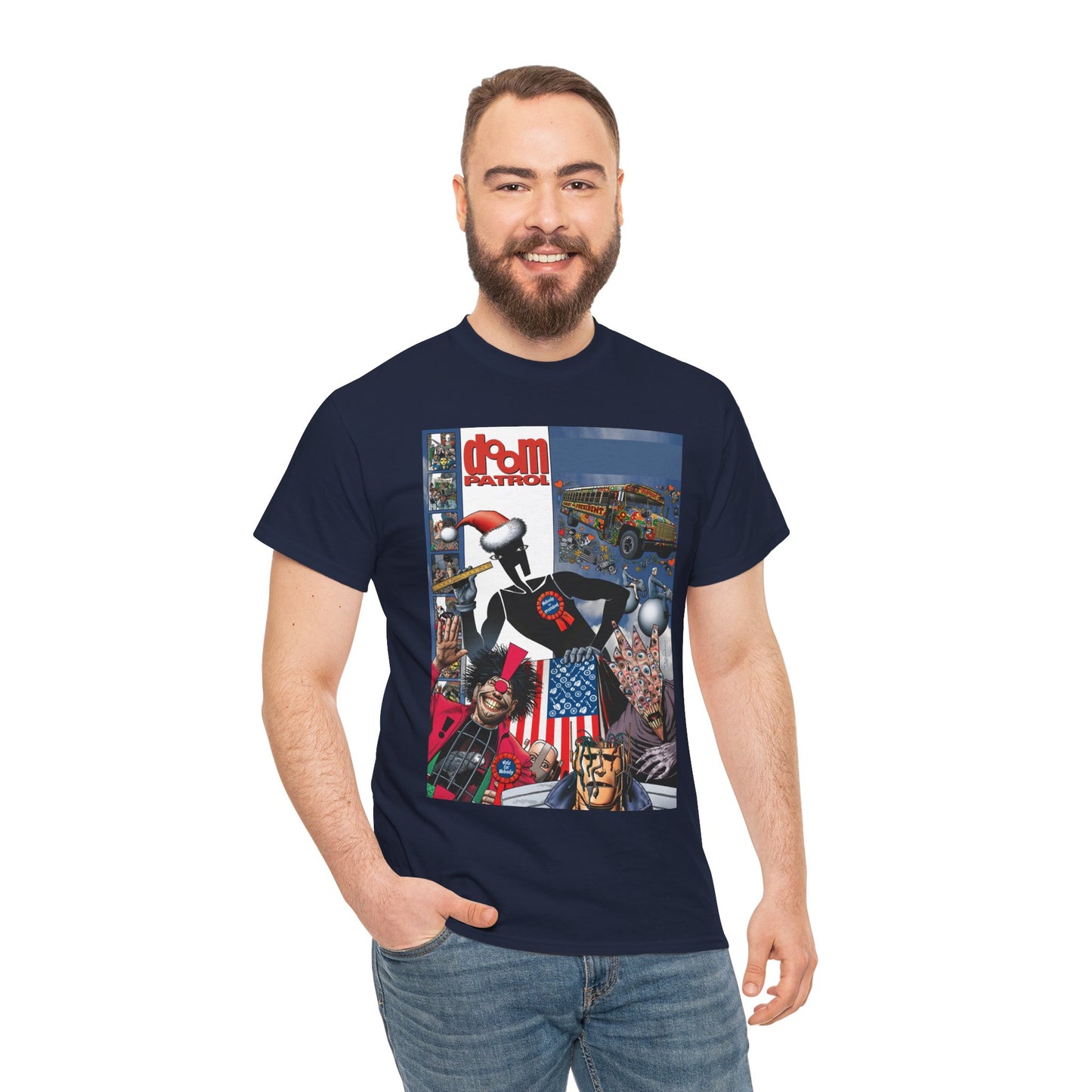 Doom Patrol T-Shirt - Brian Bolland Art - Mr Nobody For President - DC Comics/Vertigo Cover Artwork