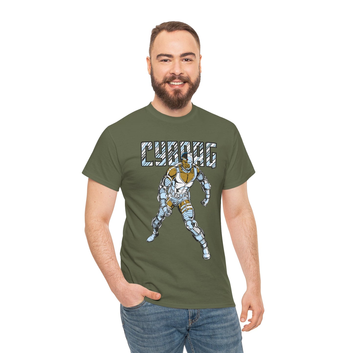 Cyborg T-Shirt - George Perez Art - New Teen Titans, Justice League - Victor Stone - DC Comics