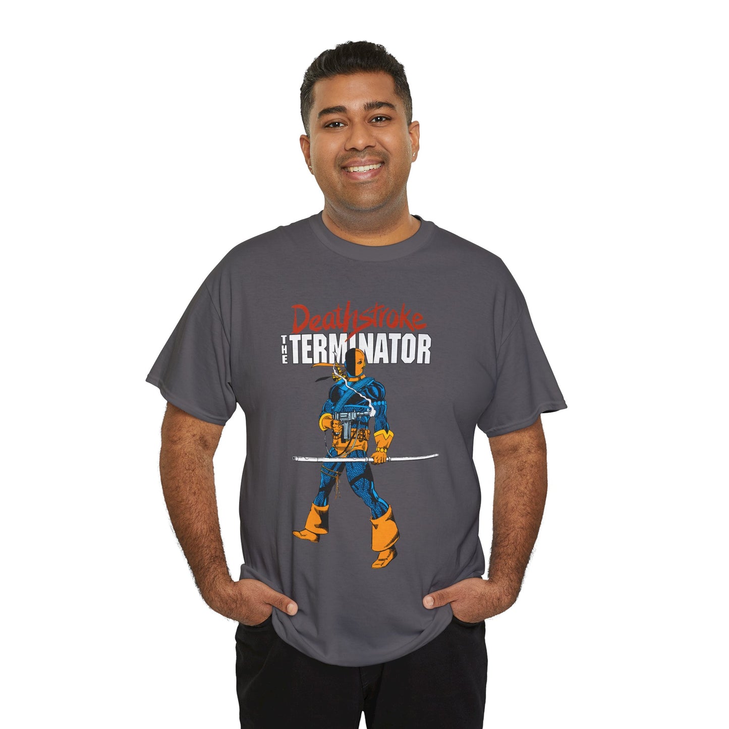 Deathstroke T-Shirt - George Perez Art - New Teen Titans Foe & Mercenary - Slade Wilson, Father of Jericho and Ravager - DC Comics - The Terminator
