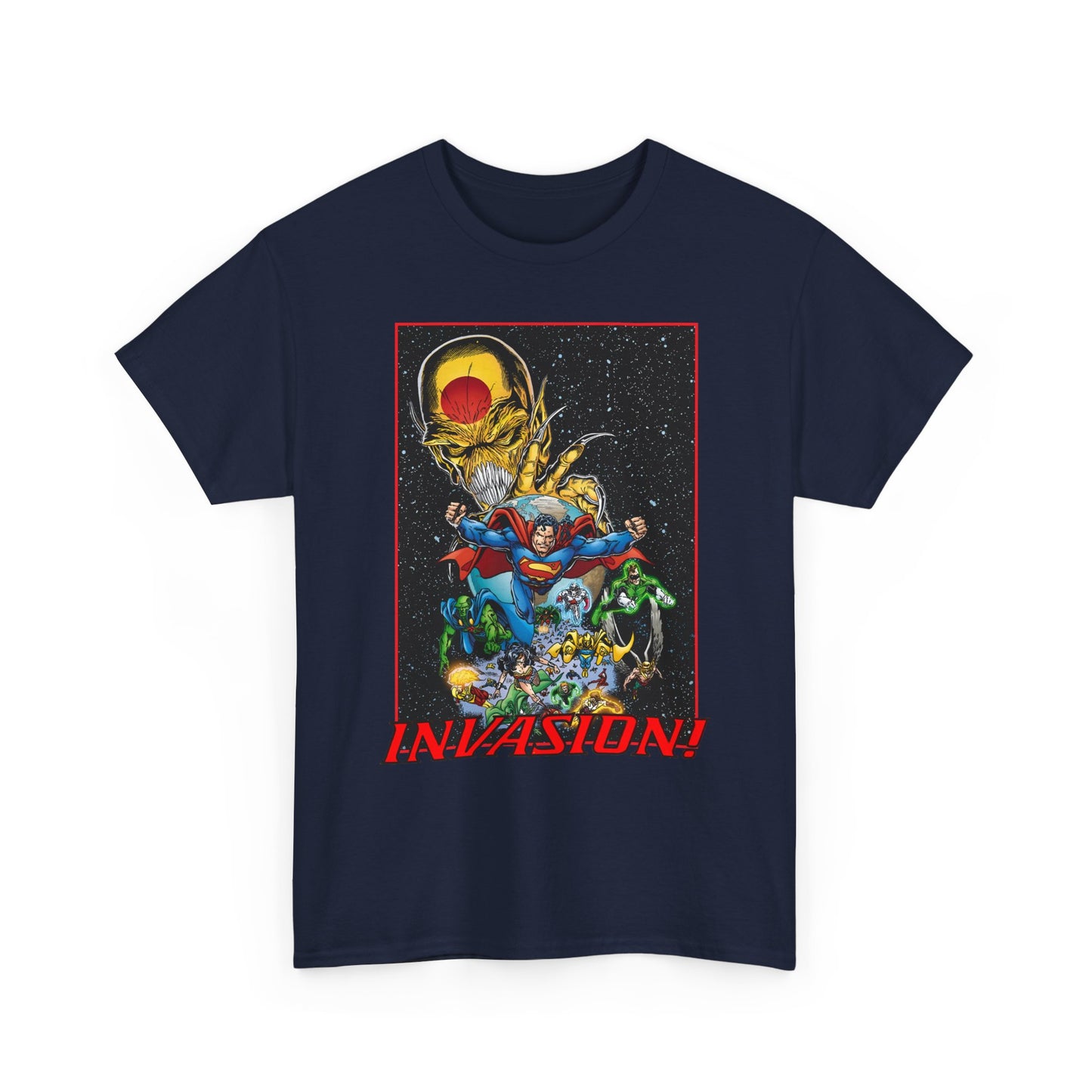 Invasion T-Shirt - Bart Sears Art - DC Comics