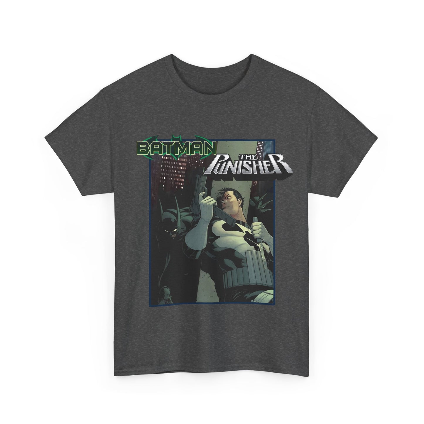 Batman Vs Punisher T-Shirt - Mike Zeck Art - DC Comics, Marvel Comics