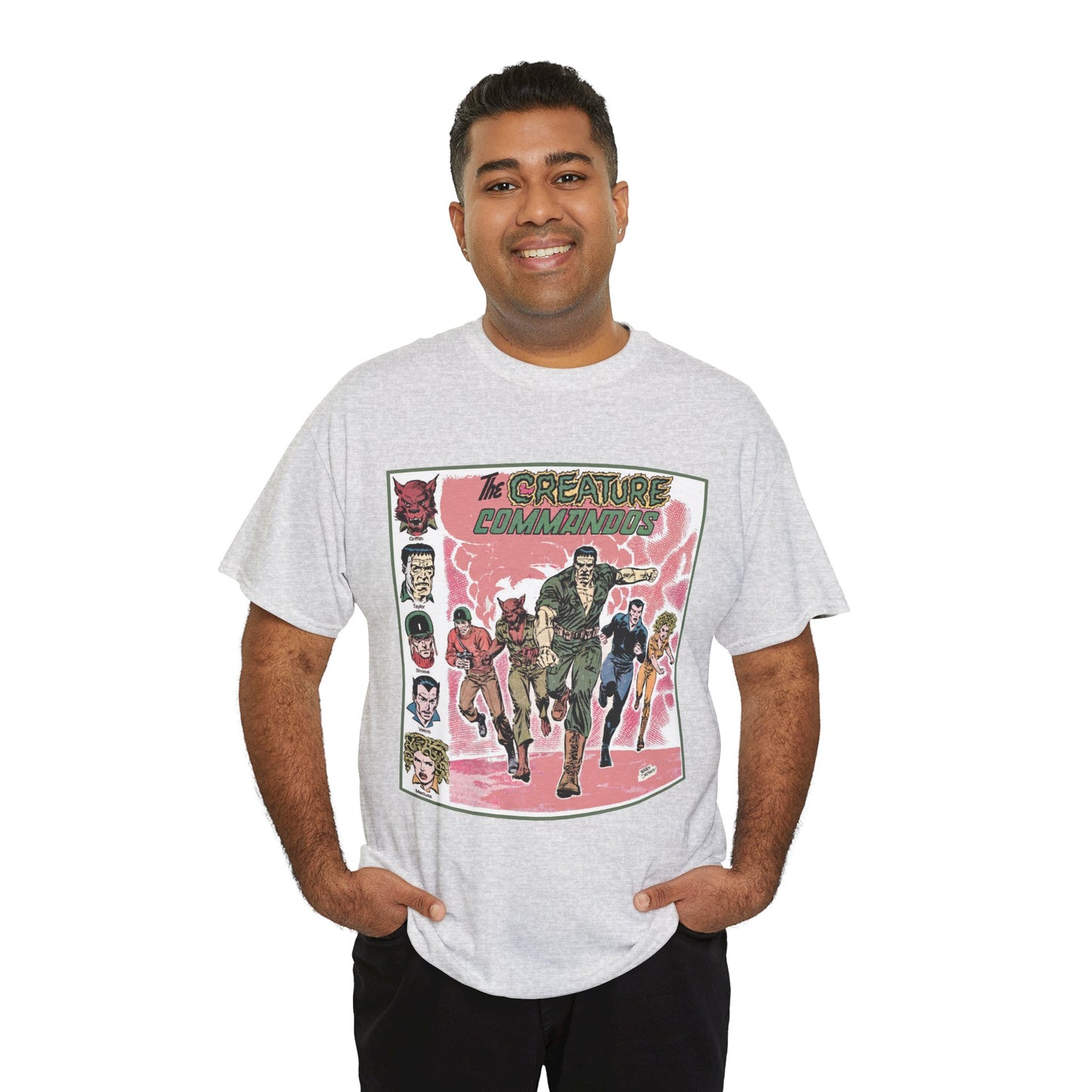 Creature Commandoes T-Shirt - Jerry Ordway Art - Medusa, Velcro, Shrieve - DC Comics Who's Who Art - Inspiration for James Gunn Series