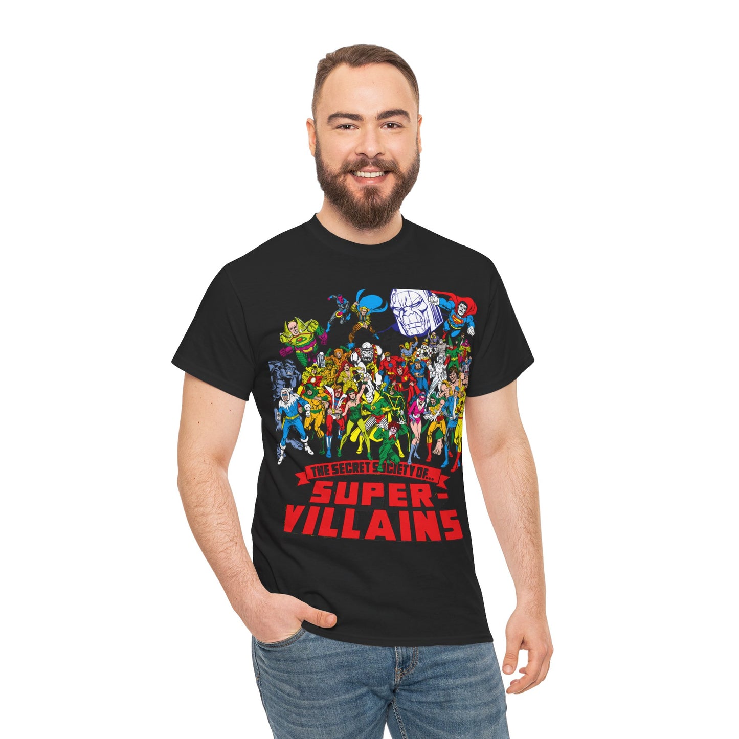 Secret Society of Super-Villains T-Shirt - DC Comics - SSOSV - Luthor, Grodd, Darkseid, Sinestro, Poison Ivy, Mirror Master