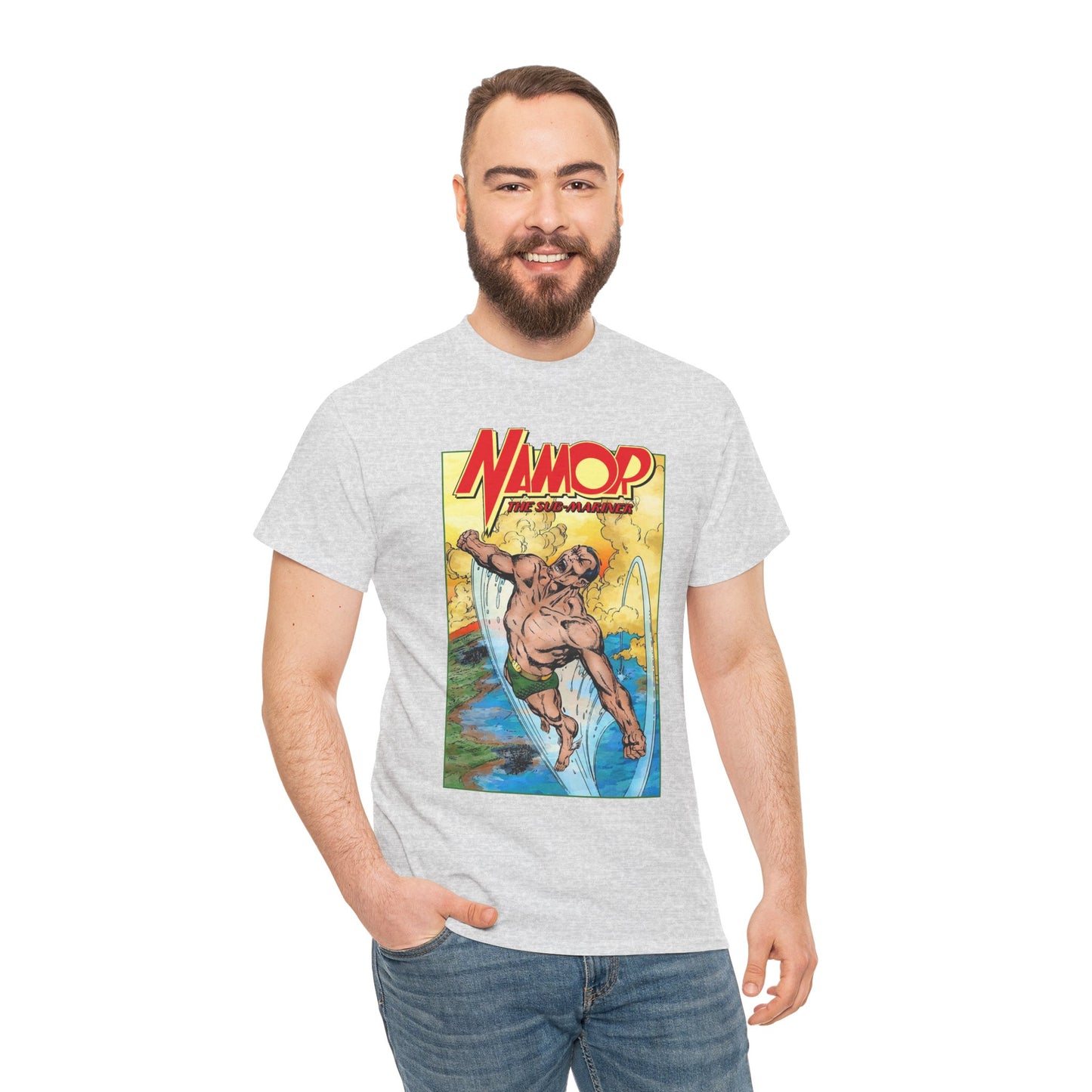Namor T-Shirt - John Byrne Art - The Sub-Mariner - Marvel Comics 1980s Series - King of Atlantis