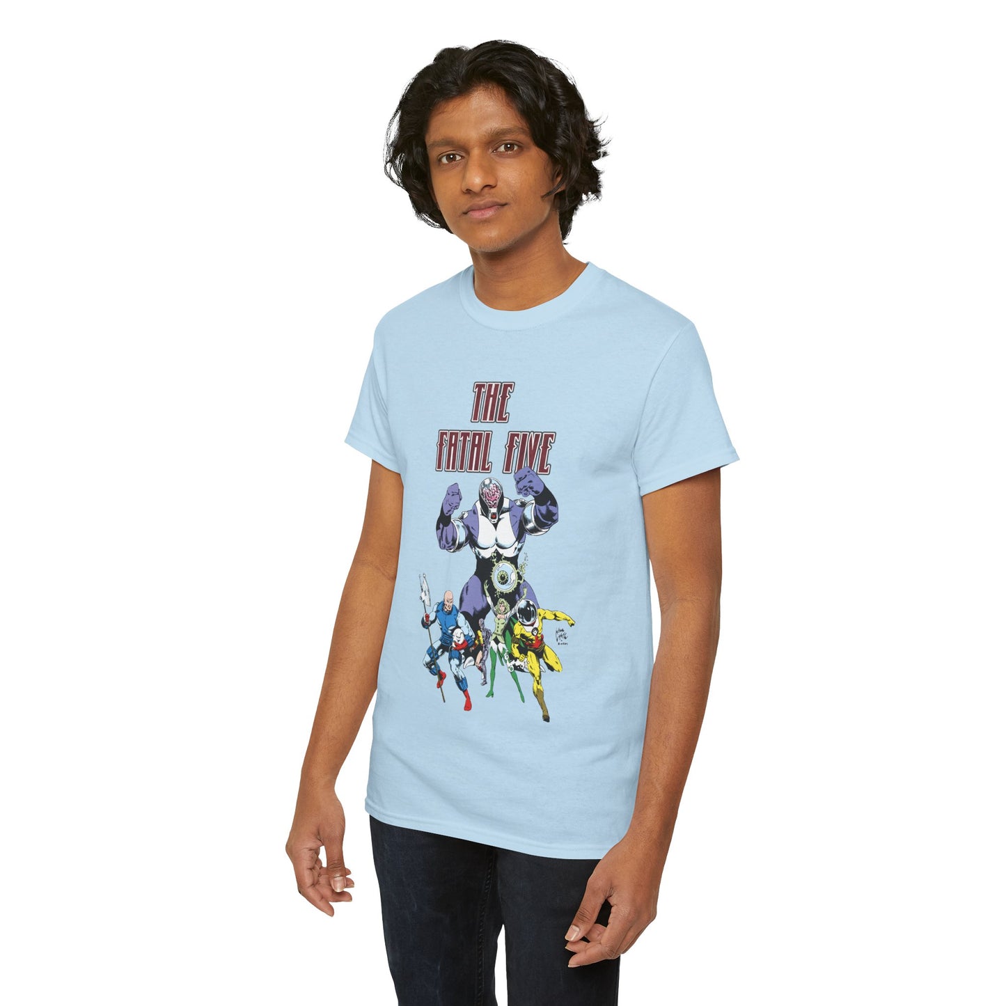 Fatal Five T-Shirt - Legion of Super-Heroes Villains - DC Comics LOSH - Validus, Emerald Empress