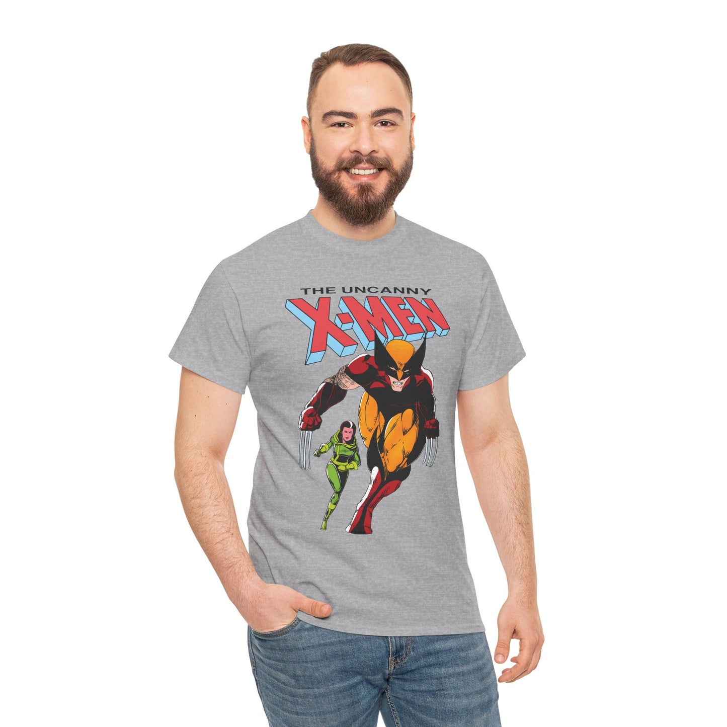 Wolverine & Rogue T-Shirt - Paul Smith Art - X-Member, Mutants - Marvel Comics - Uncanny X-Men #173 Cover - Logan