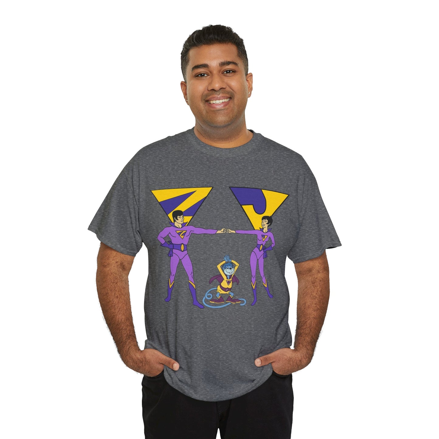 Wonder Twins T-Shirt - Super Friends - Zan & Jayna - Hanna-Barbera Cartoon - DC Comics