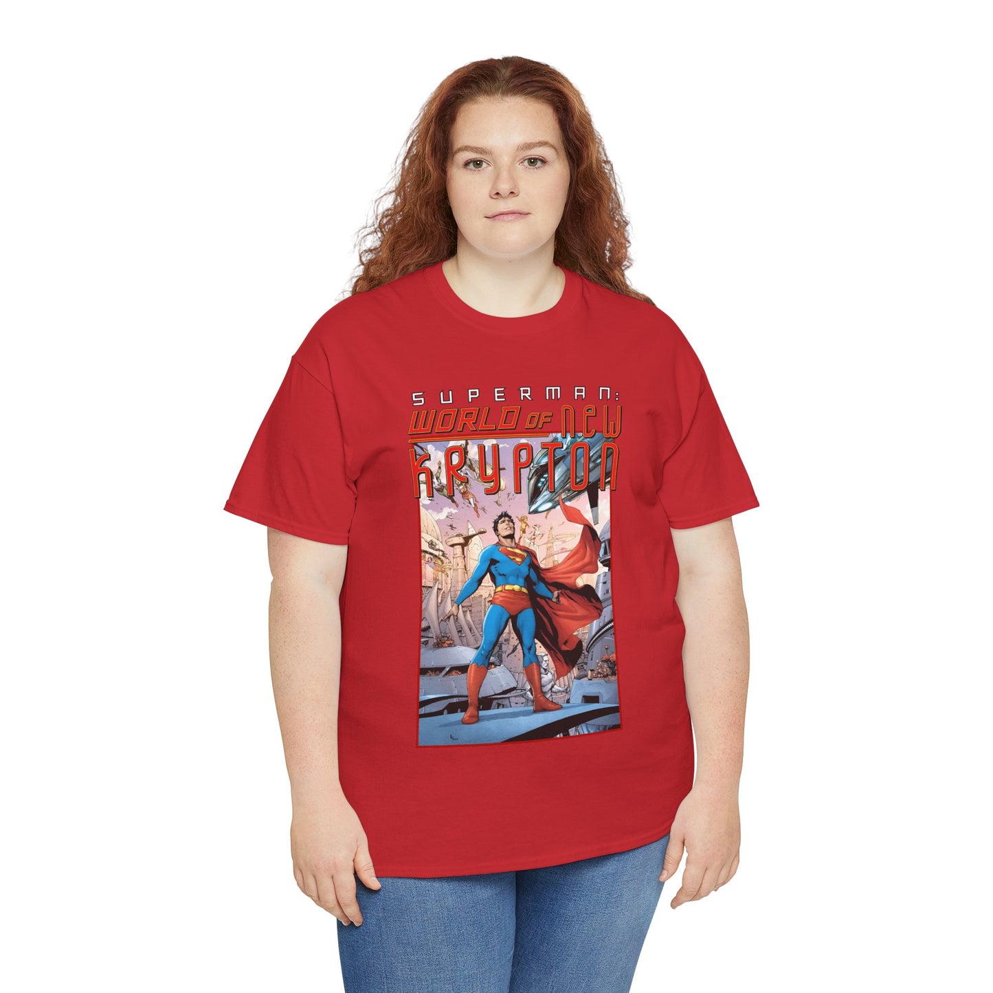 Superman World of New Krypton T-Shirt - Gary Frank Art - Popular DC Comics Storyline - Kal-El