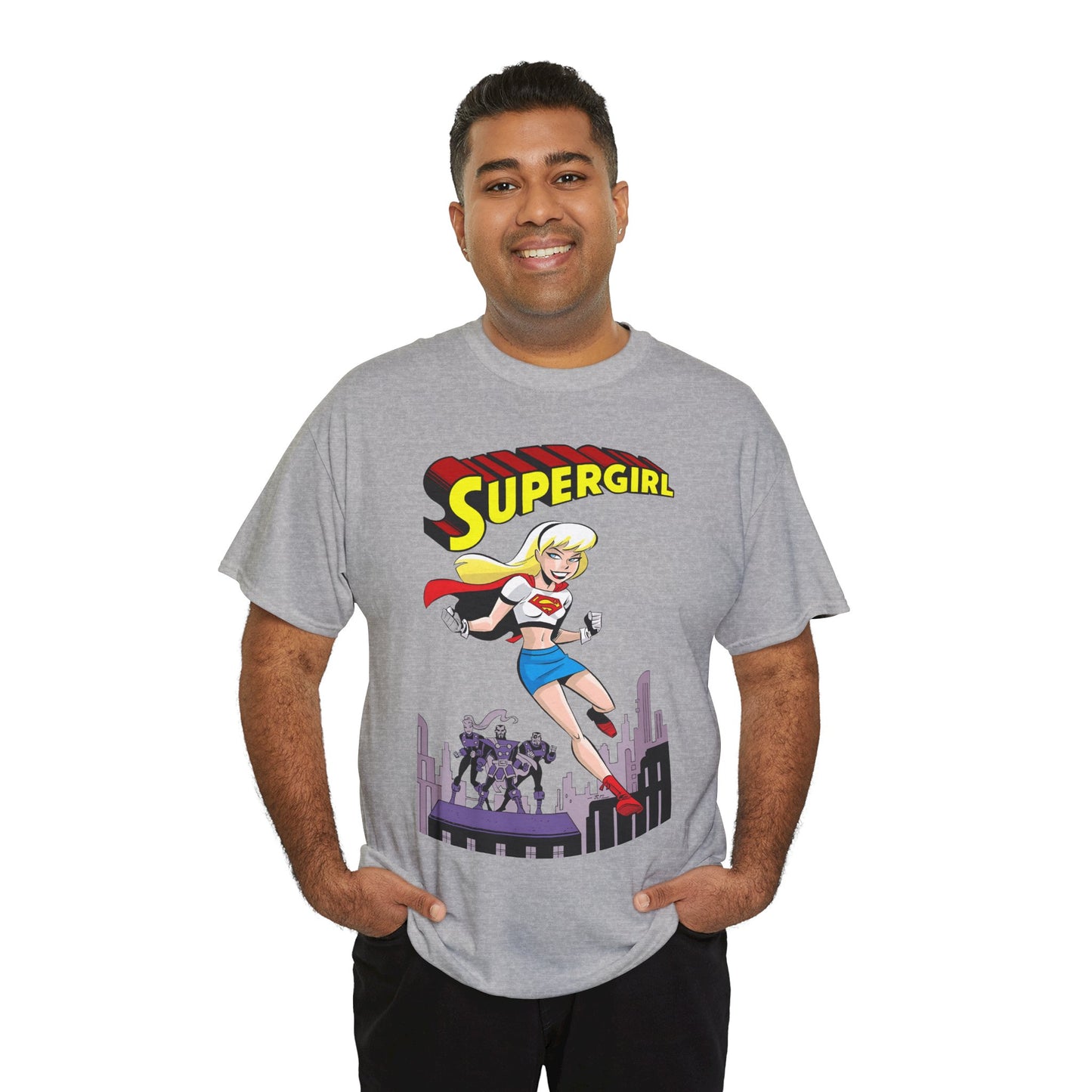 Supergirl T-Shirt - Bruce Timm Art - DC Comics Animated Series 1990s - Kara, Superman's Cousin