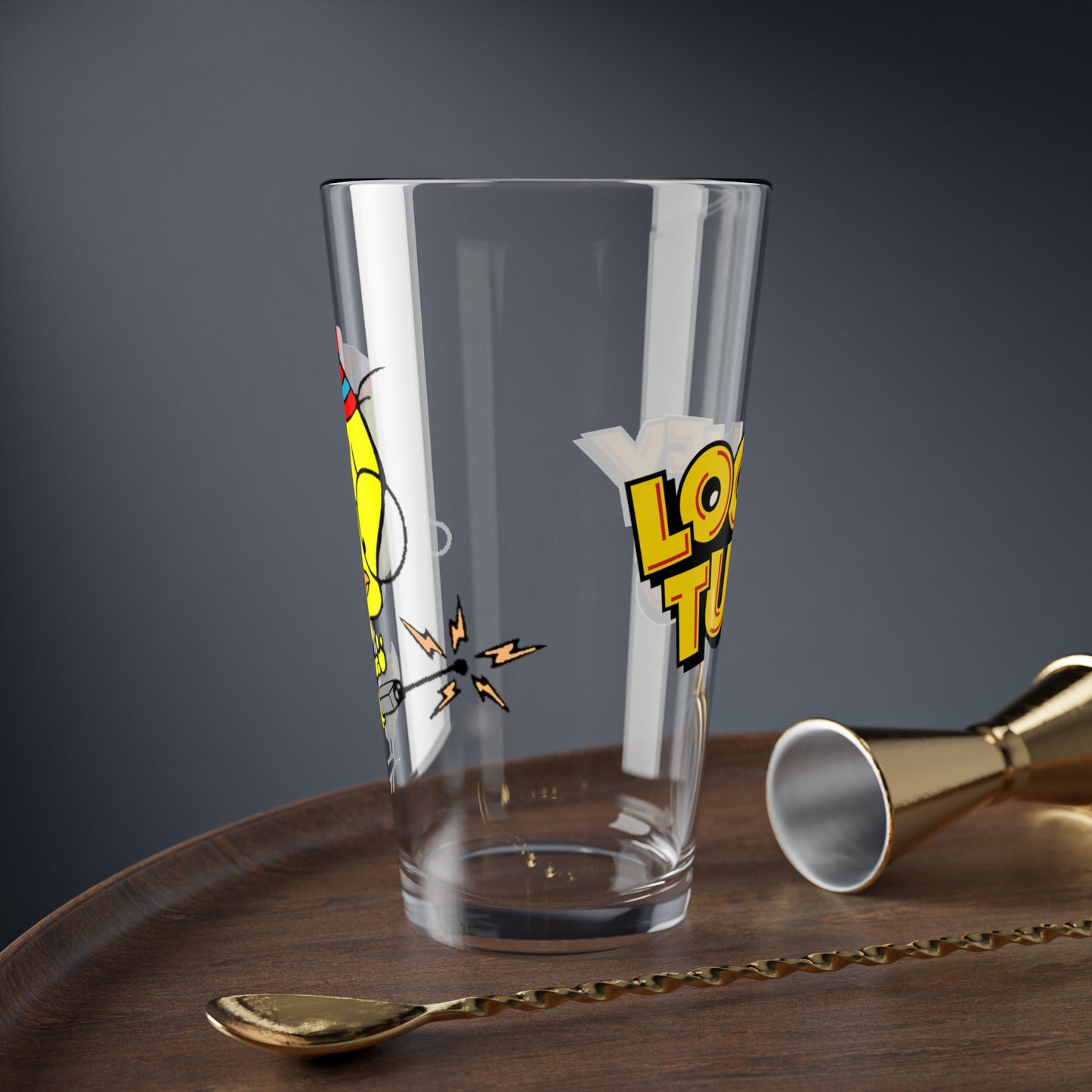 Egghead Jr Pint Glass, 16oz - Looney Tunes Character - Foghorn Leghorn Sidekick - WB Cartoon Art