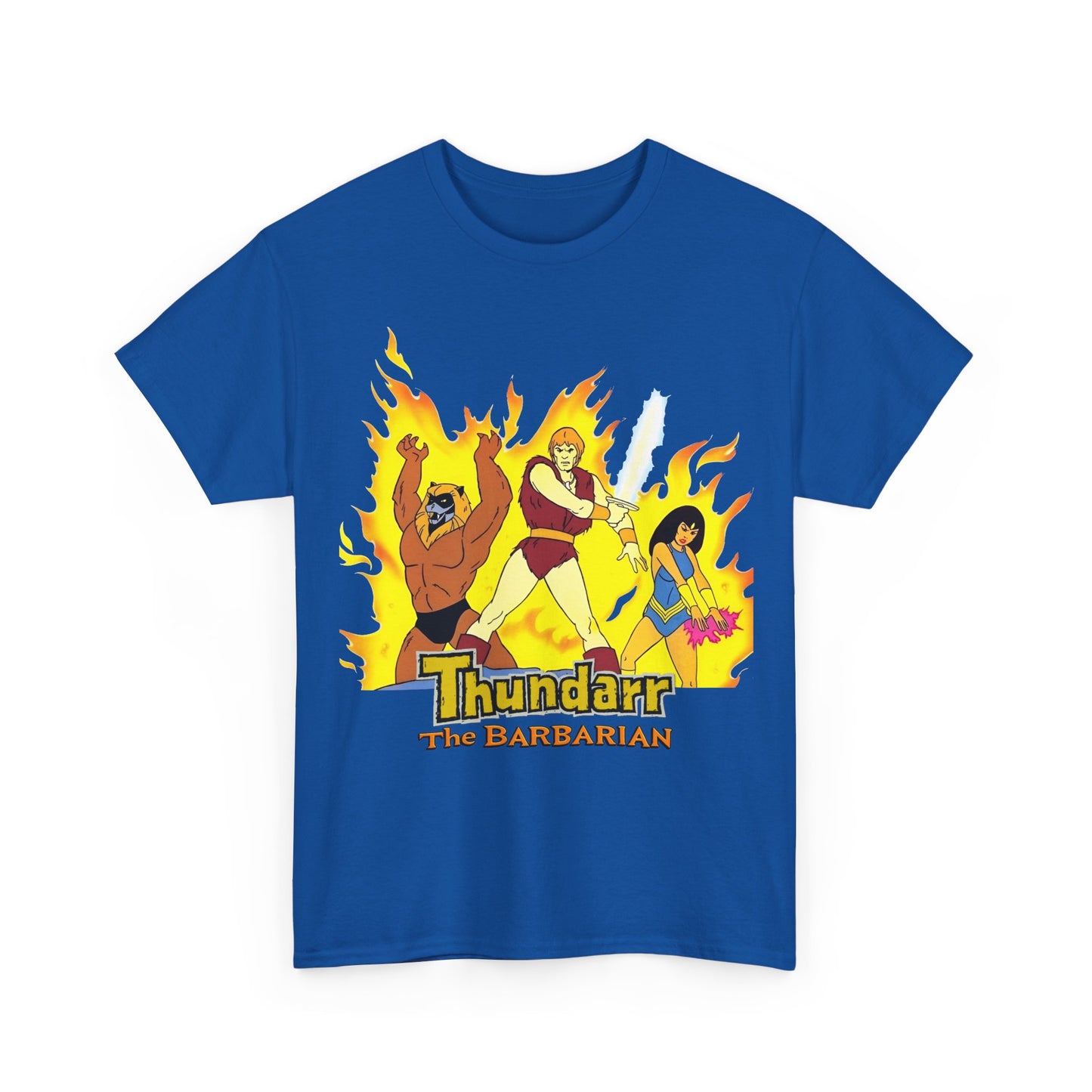 Thundarr the Barbarian T-Shirt - Princess Ariel, Ookla the Mok - Ruby-Spears Saturday Morning Cartoon - 1980s