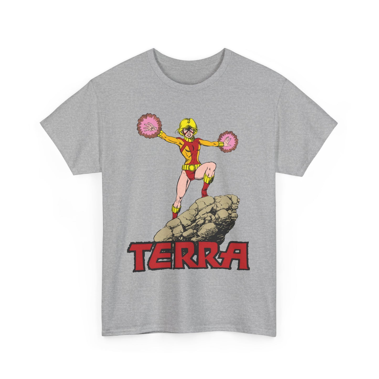 Terra T-Shirt - George Perez Art - - New Teen Titans & Traitor - Judas Contract - Tara Markov, Sister to Geo-Force - Deathstroke Ally - DC Comics
