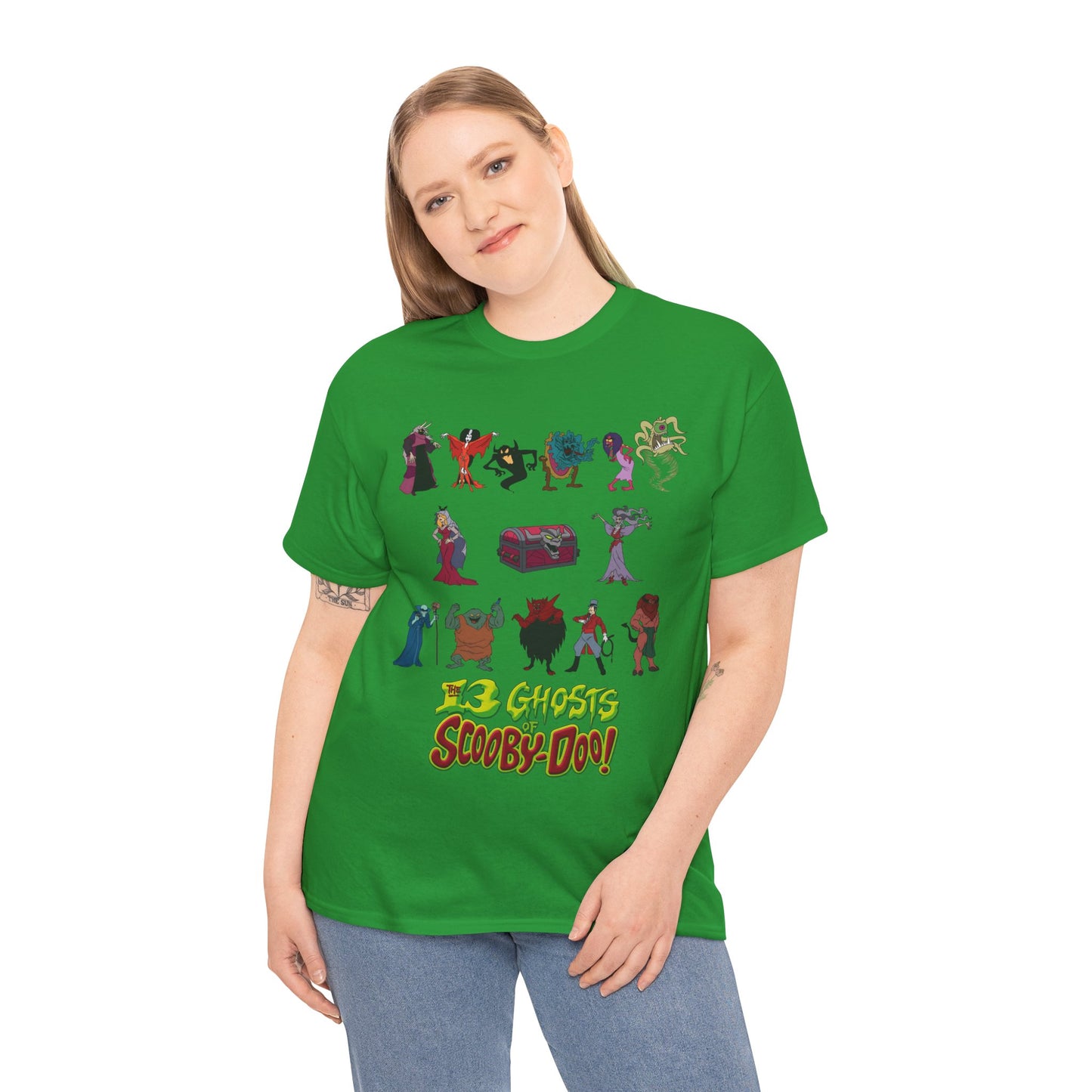 13 Ghosts of Scooby-Doo T-Shirt - Hanna-Barbera Saturday Morning Cartoon - Chest of Demons - Maldor, Queen Morbidia, Reflector Specter