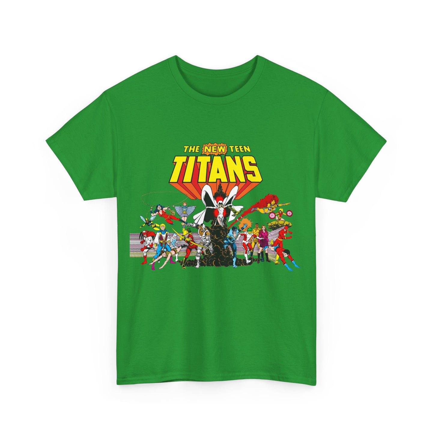 New Teen Titans T-Shirt - George Perez Art - Nightwing, Starfire, Cyborg, Speedy, Bumblebee, Hawk, Dove, Speedy, Wonder Girl, Terra, Lilith - DC Comics