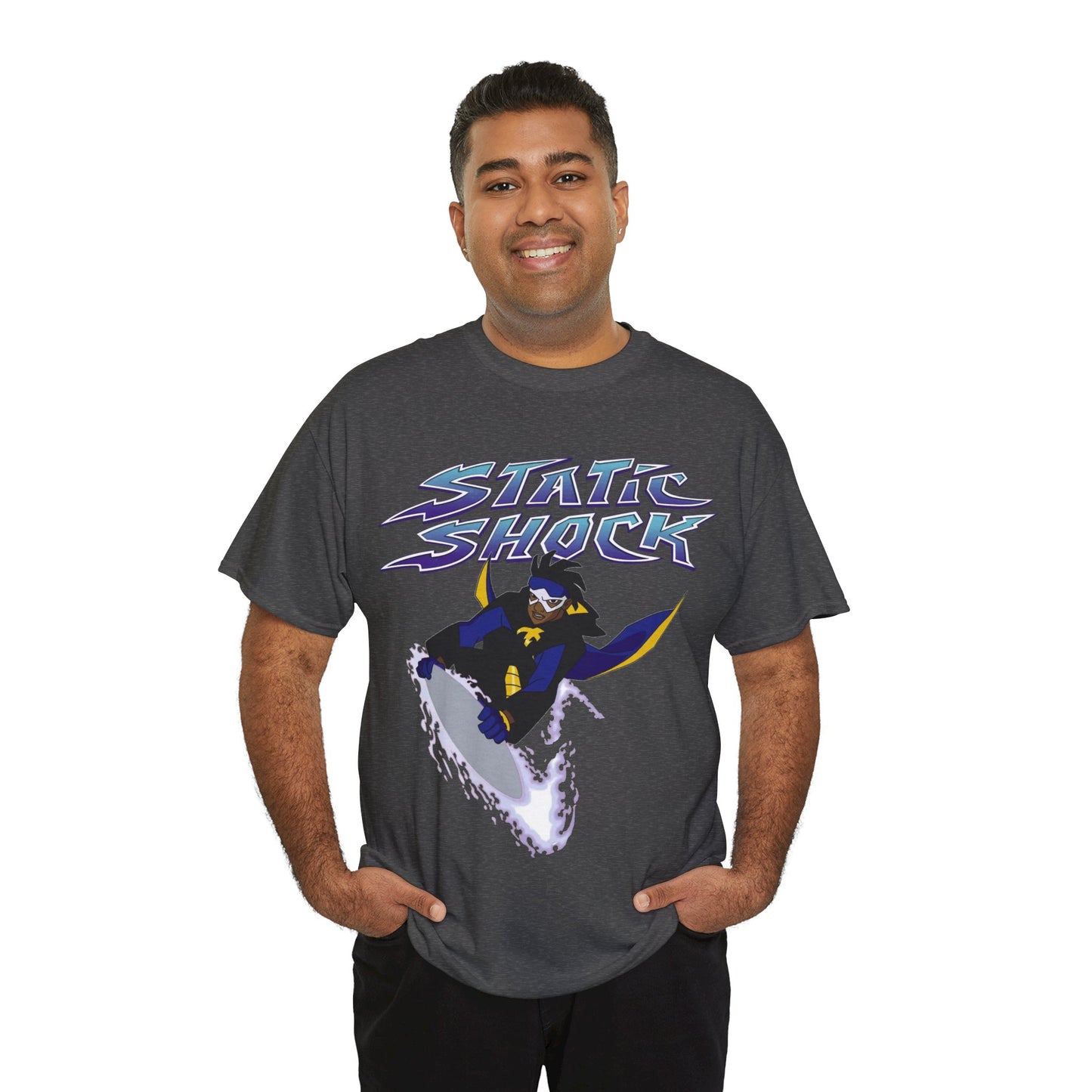 Static Shock T-Shirt - Milestone Comics - WB 1990s Animated Series - DC Comics - Virgil Hawkins