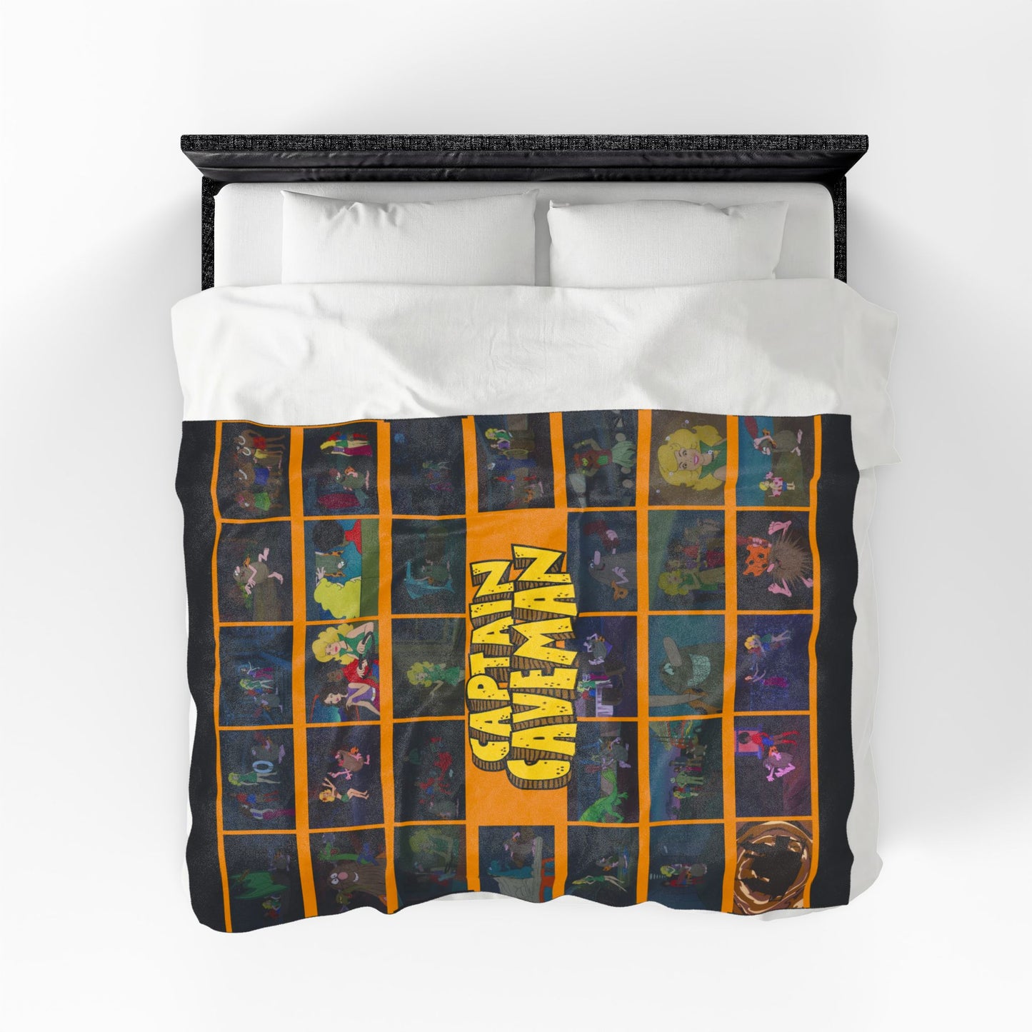 Captain Caveman Blanket - 1970s Hanna-Barbera Retro Cartoon - Soft & Comfy