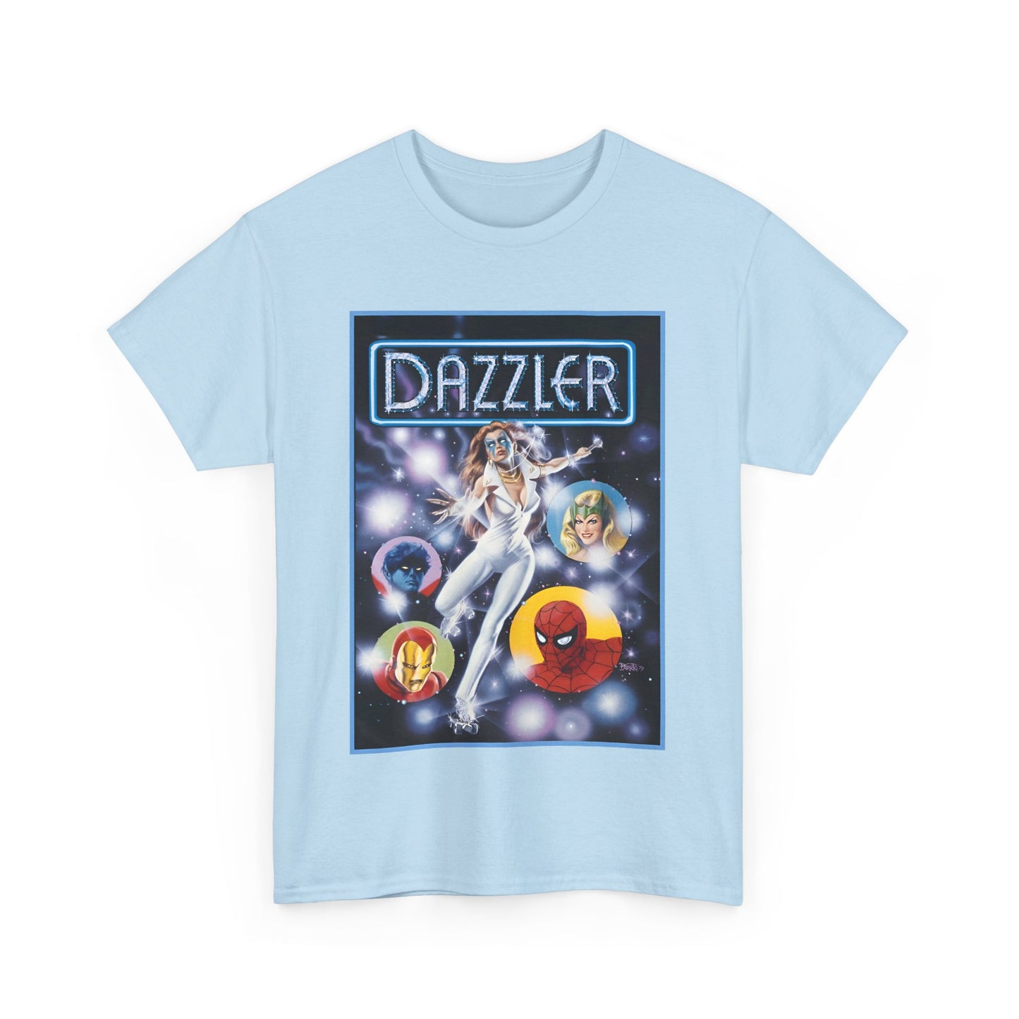 Dazzler T-Shirt - Bob Larkin Art - X-Men Connection - Alison Blaire - Mutant Pop Star - Marvel Comics