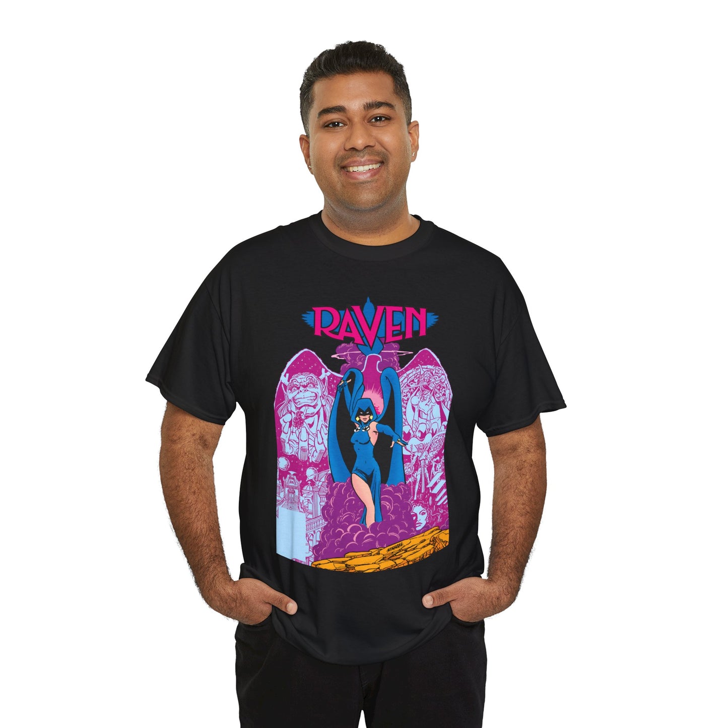 Raven T-Shirt - George Perez Art - New Teen Titans - Trigon, Azarath - DC Comics