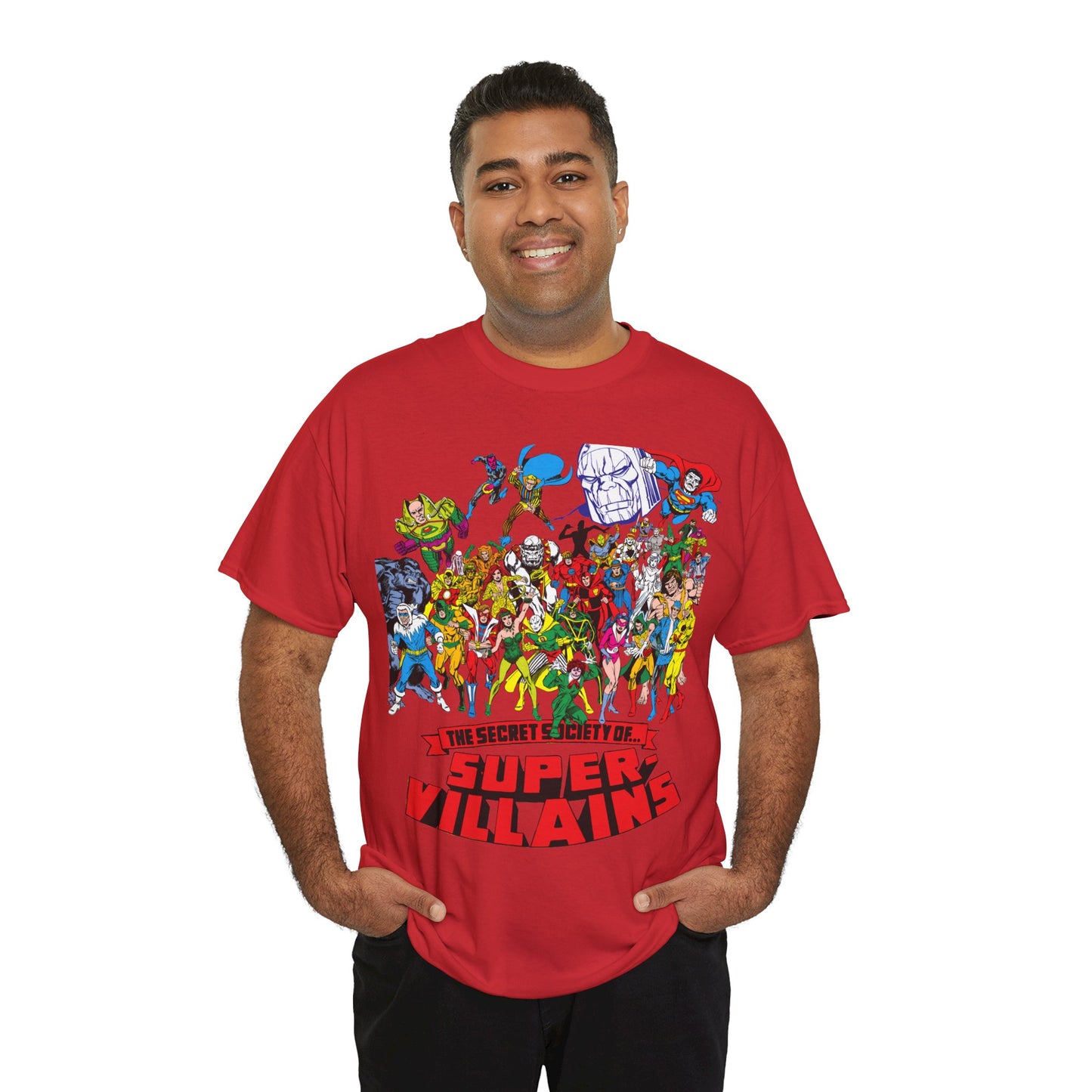 Secret Society of Super-Villains T-Shirt - DC Comics - SSOSV - Luthor, Grodd, Darkseid, Sinestro, Poison Ivy, Mirror Master