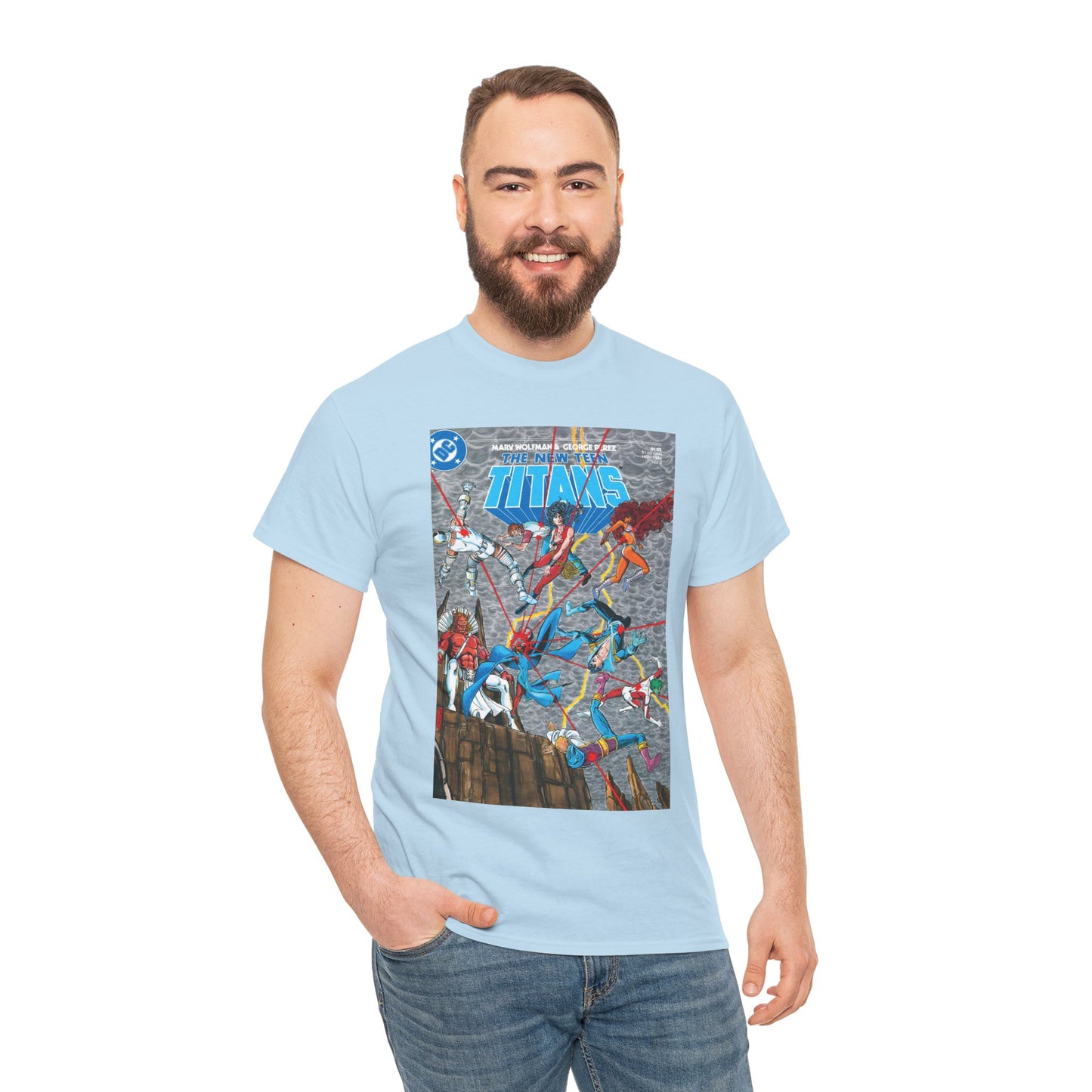 New Teen Titans T-Shirt - George Perez Art - Trigon the Terrible - DC Comics