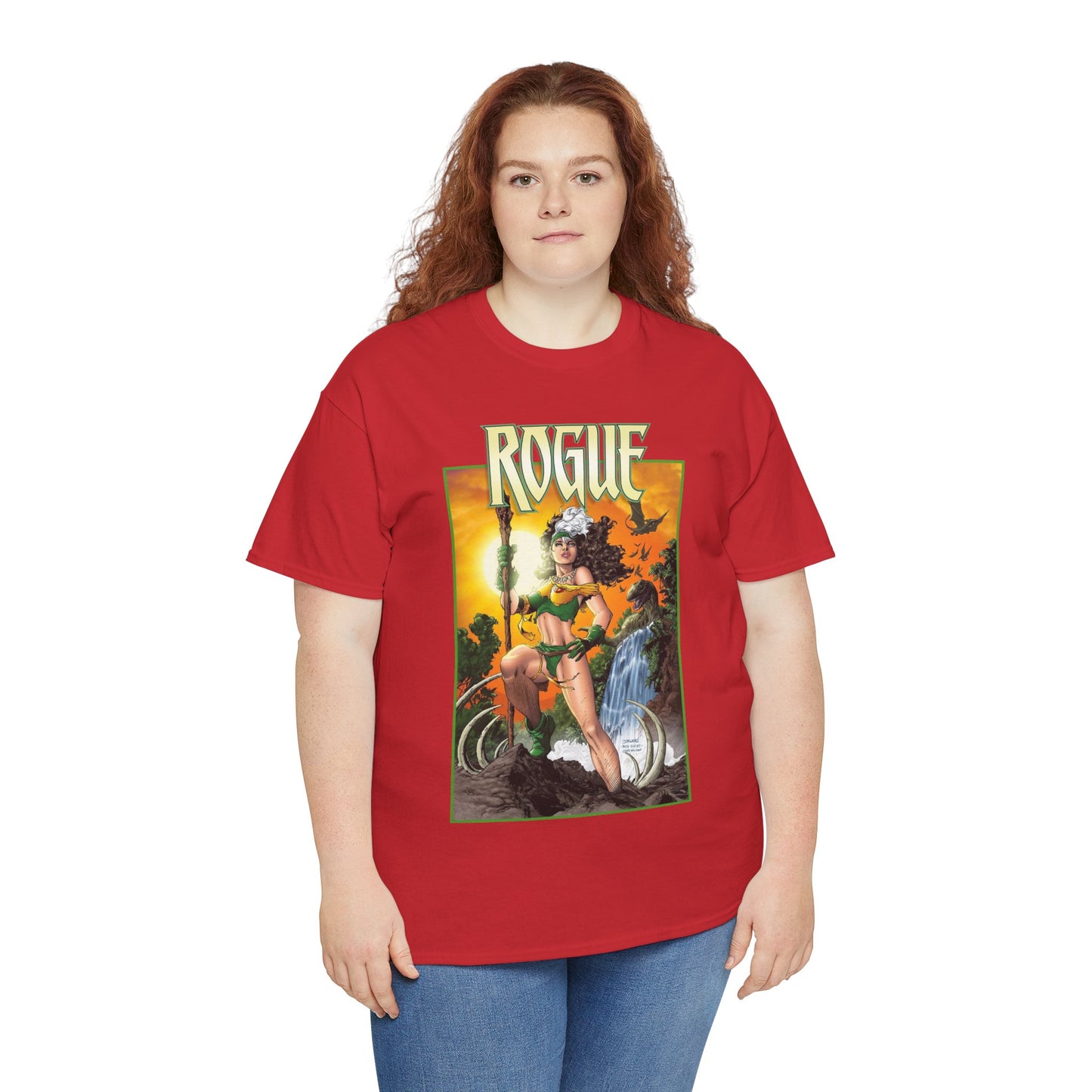 Rogue T-Shirt - Jim Lee Art - X-Men Mutant Member & Leader - Savage Land - 1990s Story - Marvel Comics