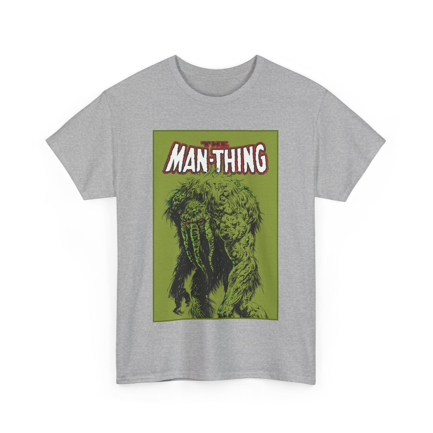 Man-Thing T-Shirt - Marvel Comics - Whatever Knows Fear Burns At The Touch - Swamp Monster
