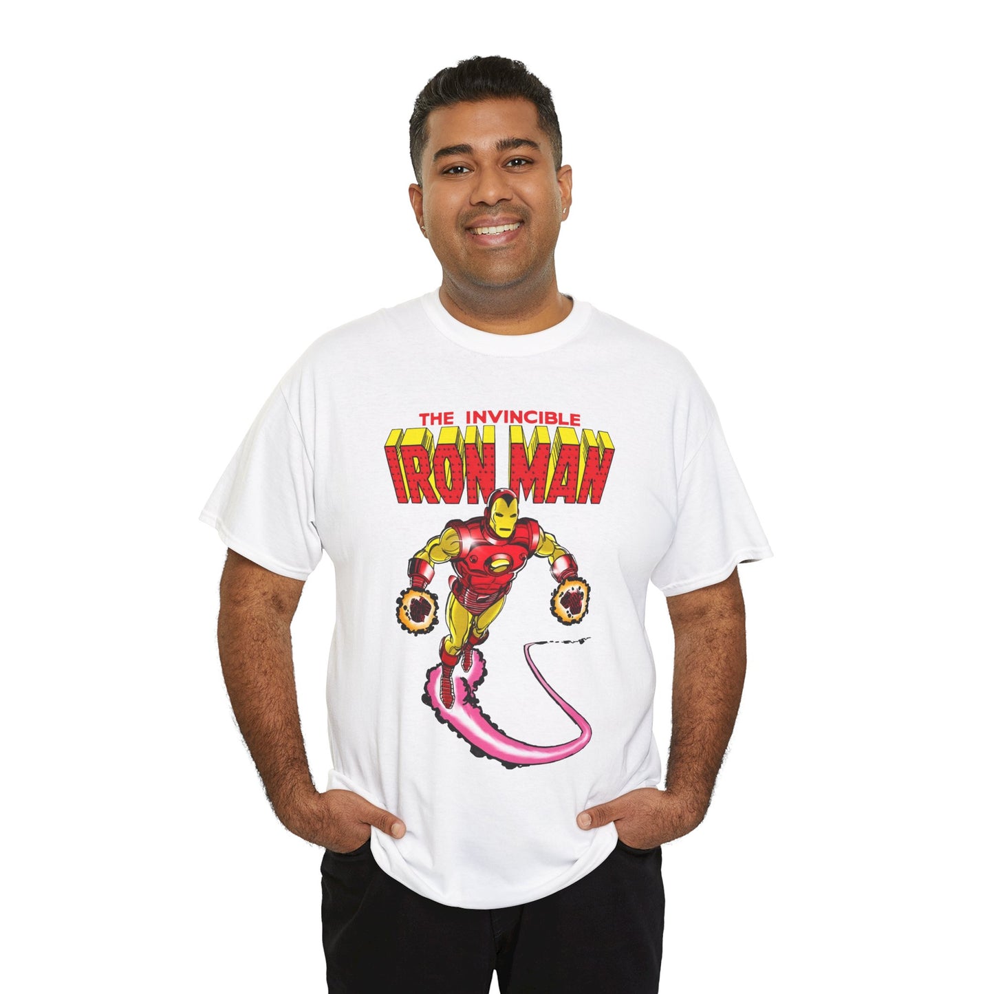 Iron Man T-Shirt - George Perez Art - Tony Stark in his Armor - Avengers Member - MCU - Marvel Comics