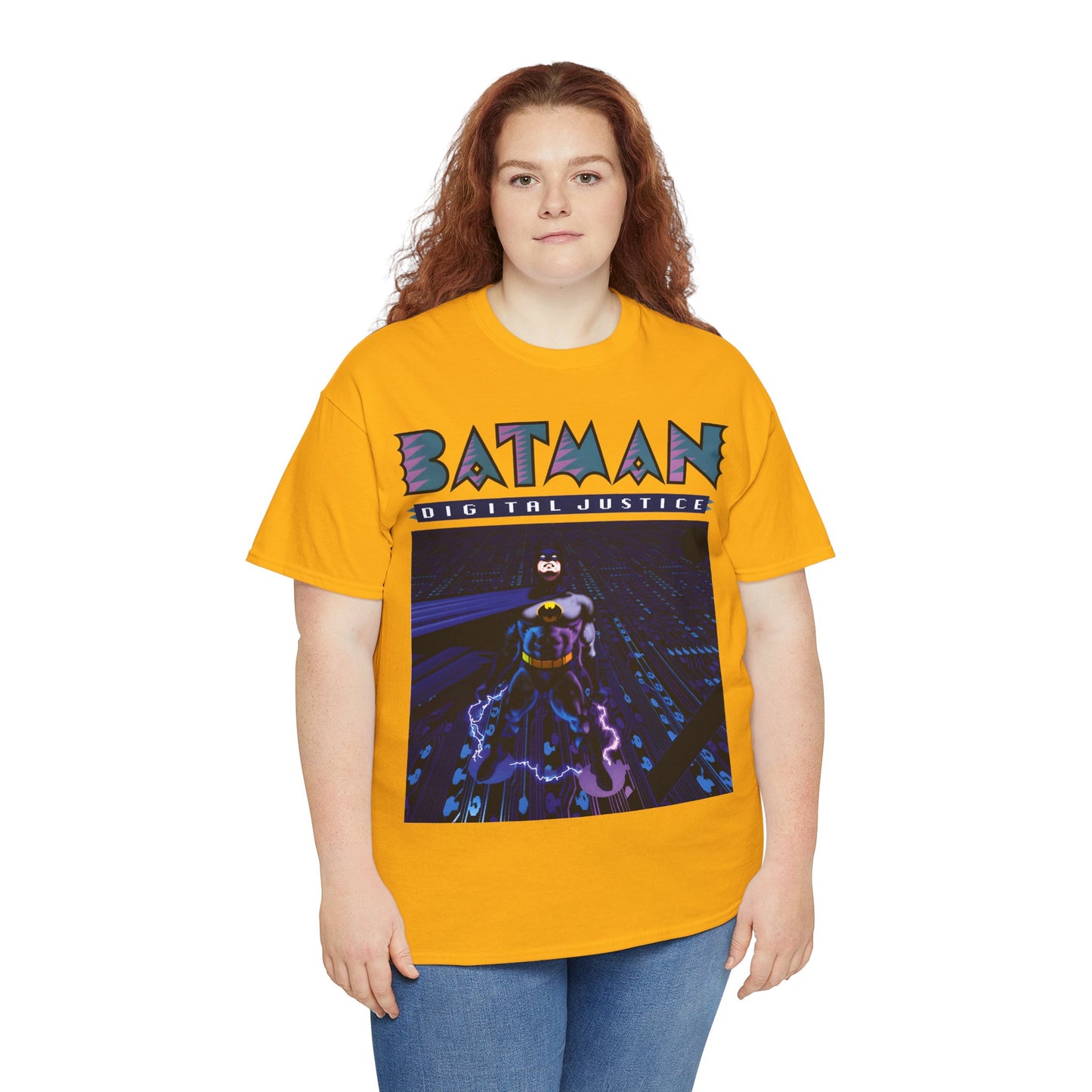 Batman Digital Justice T-Shirt - Pepe Moreno Computer Generated Art - Graphic Novel - Gotham City, Bruce Wayne - DC Comics