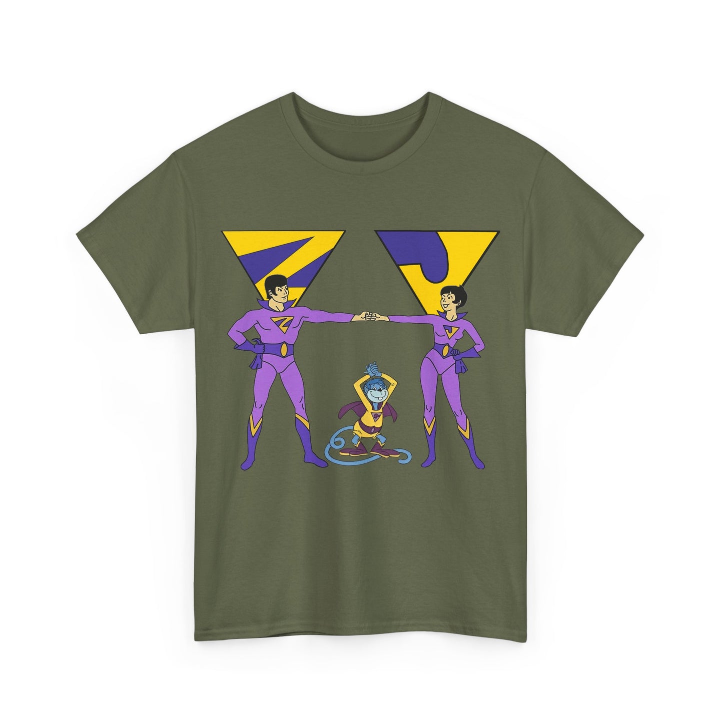 Wonder Twins T-Shirt - Super Friends - Zan & Jayna - Hanna-Barbera Cartoon - DC Comics