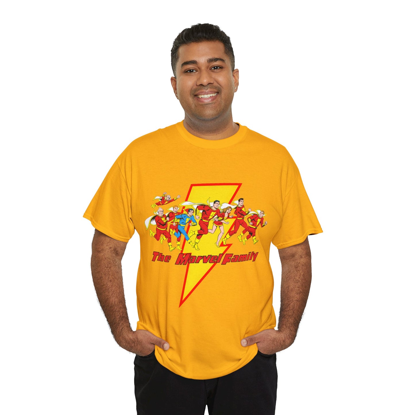 Marvel Family T-Shirt - Shazam - DC Comics - Mary Marvel, Hoppy the Marvel Bunny, Uncle Marvel, Captain Marvel Jr - DC Who's Who Art