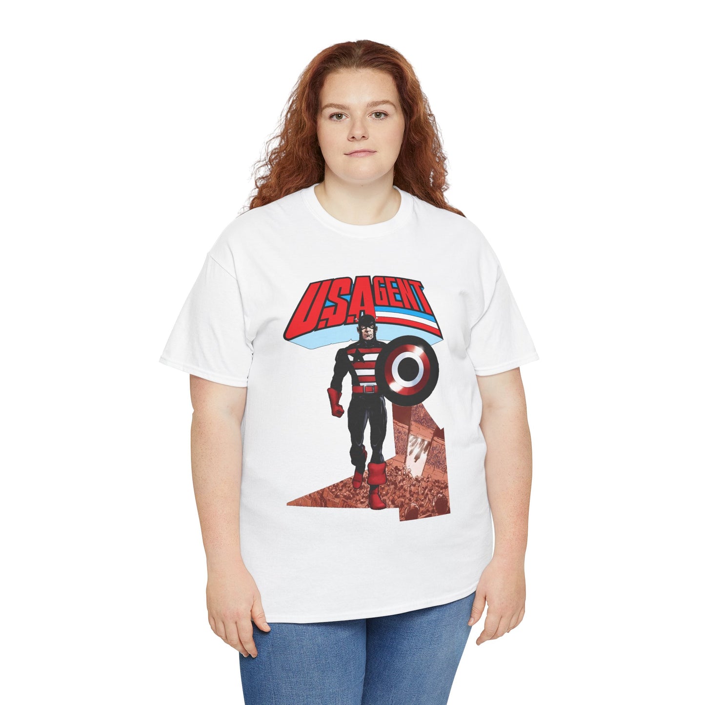 US Agent T-Shirt - Phil Jimenez Art - John Walker - Captain America Character - Marvel Comics