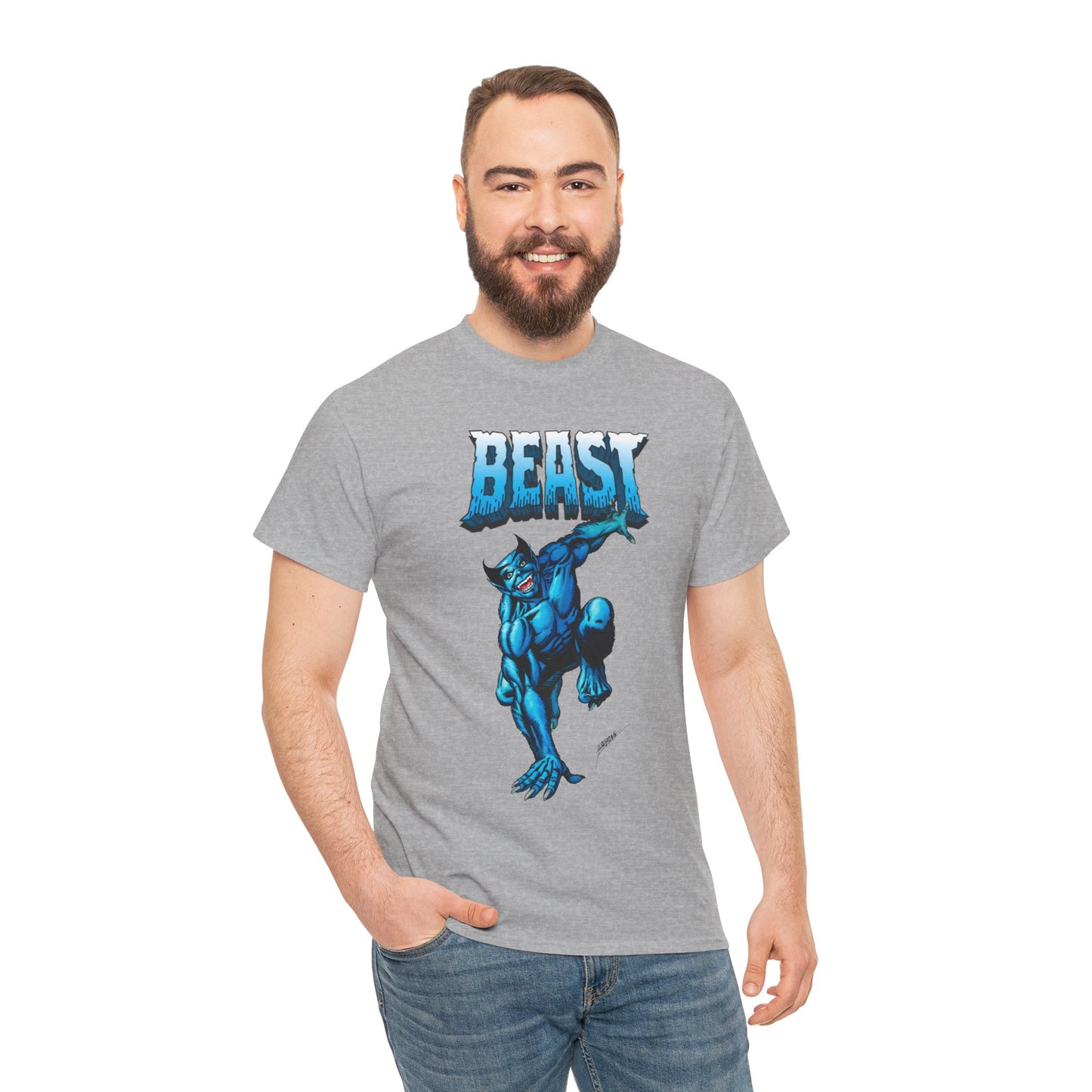 Beast T-Shirt - George Perez Art - Avengers, X-Men Member - Hank McCoy - Marvel Comics