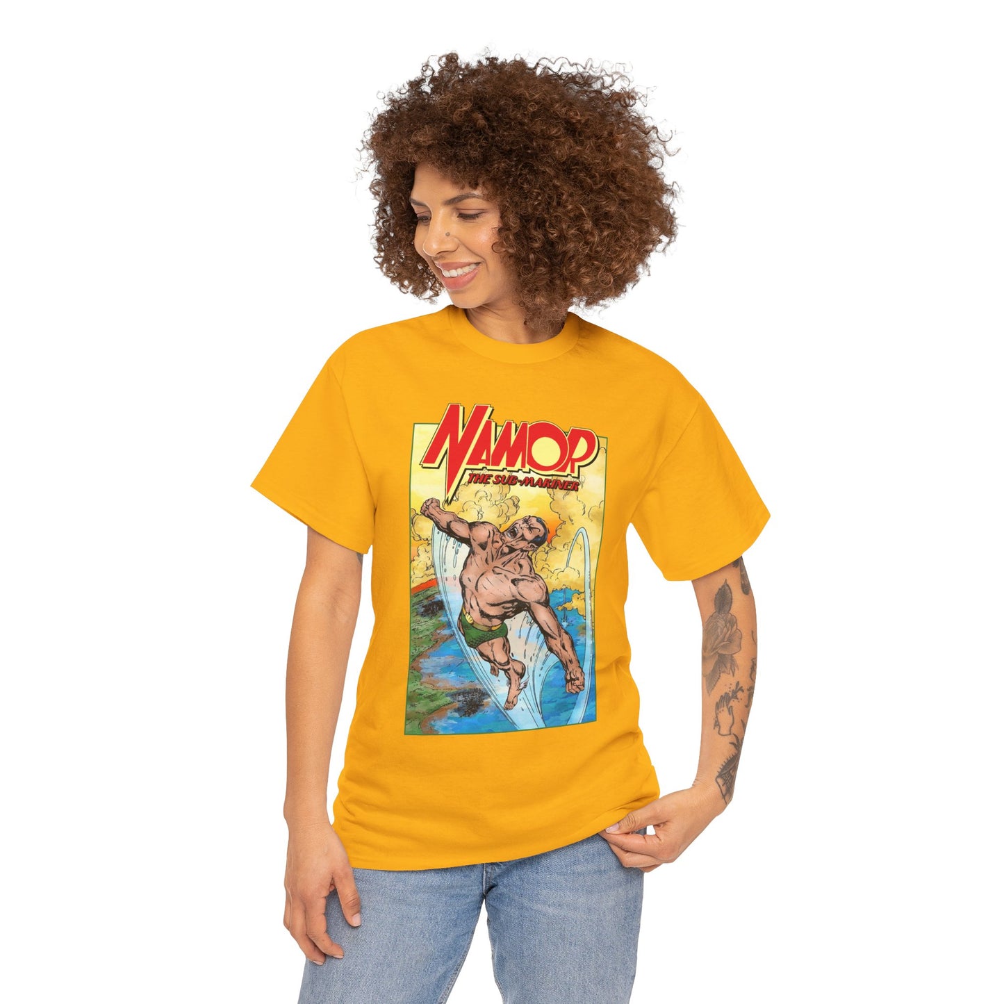 Namor T-Shirt - John Byrne Art - The Sub-Mariner - Marvel Comics 1980s Series - King of Atlantis