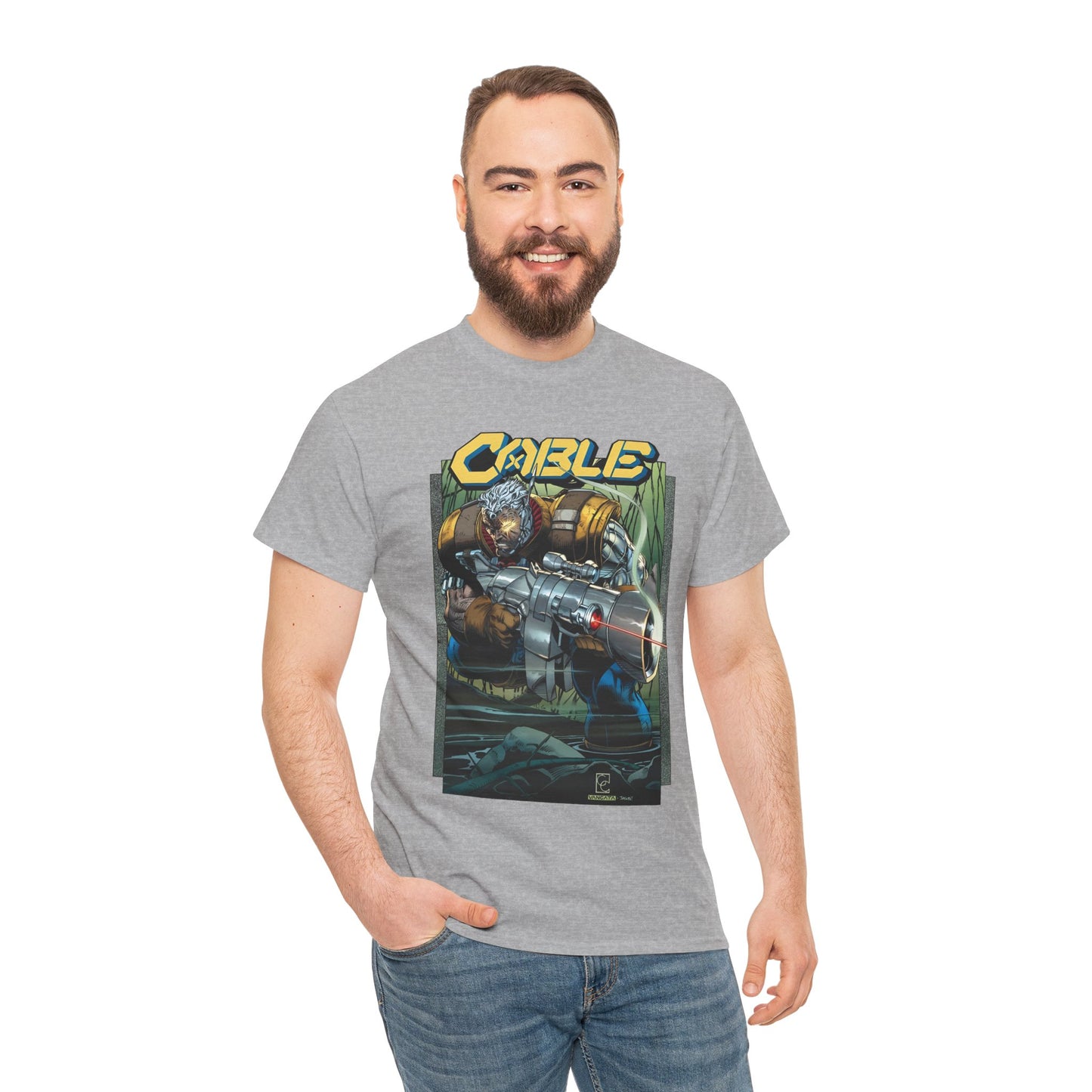 Cable T-Shirt - Greg Capullo Art - X-Force Leader, Mutant Fighter - Nathan Summers - Marvel Comics