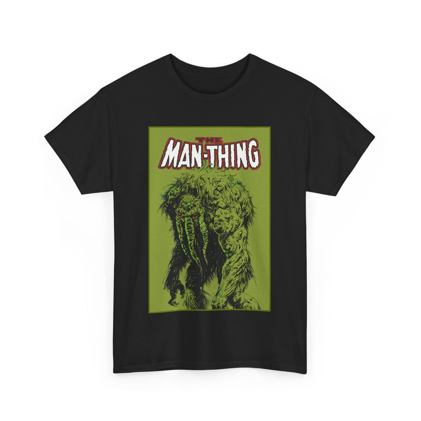 Man-Thing T-Shirt - Marvel Comics - Whatever Knows Fear Burns At The Touch - Swamp Monster