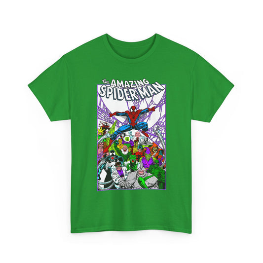 Amazing Spider-Man T-Shirt - Mark Bagley Art - Venom, Green Goblin, Rhino, Doctor Octopus, Kingpin, Carnage - Marvel Comics