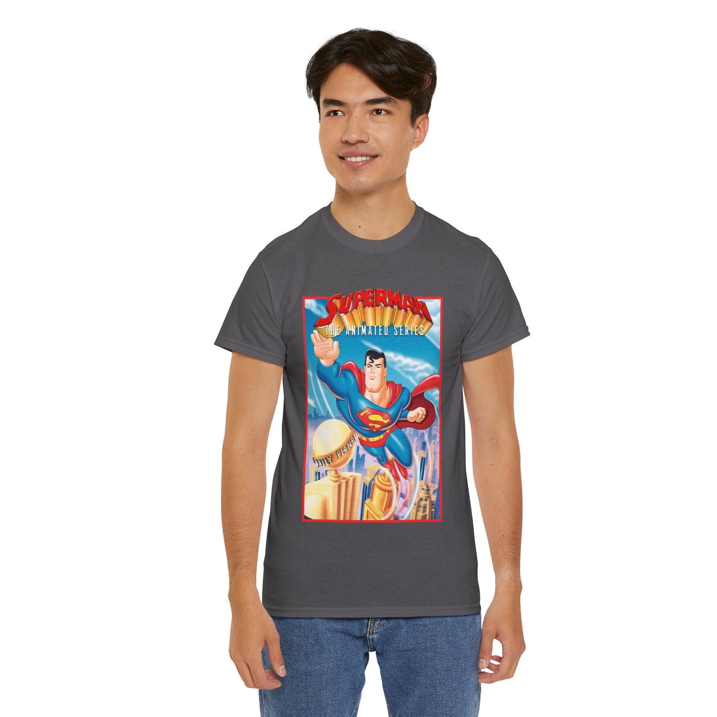 Superman The Animated Series T-Shirt - DC Comics - WB Cartoon 1990s - Metropolis - Man of Steel - Daily Planet