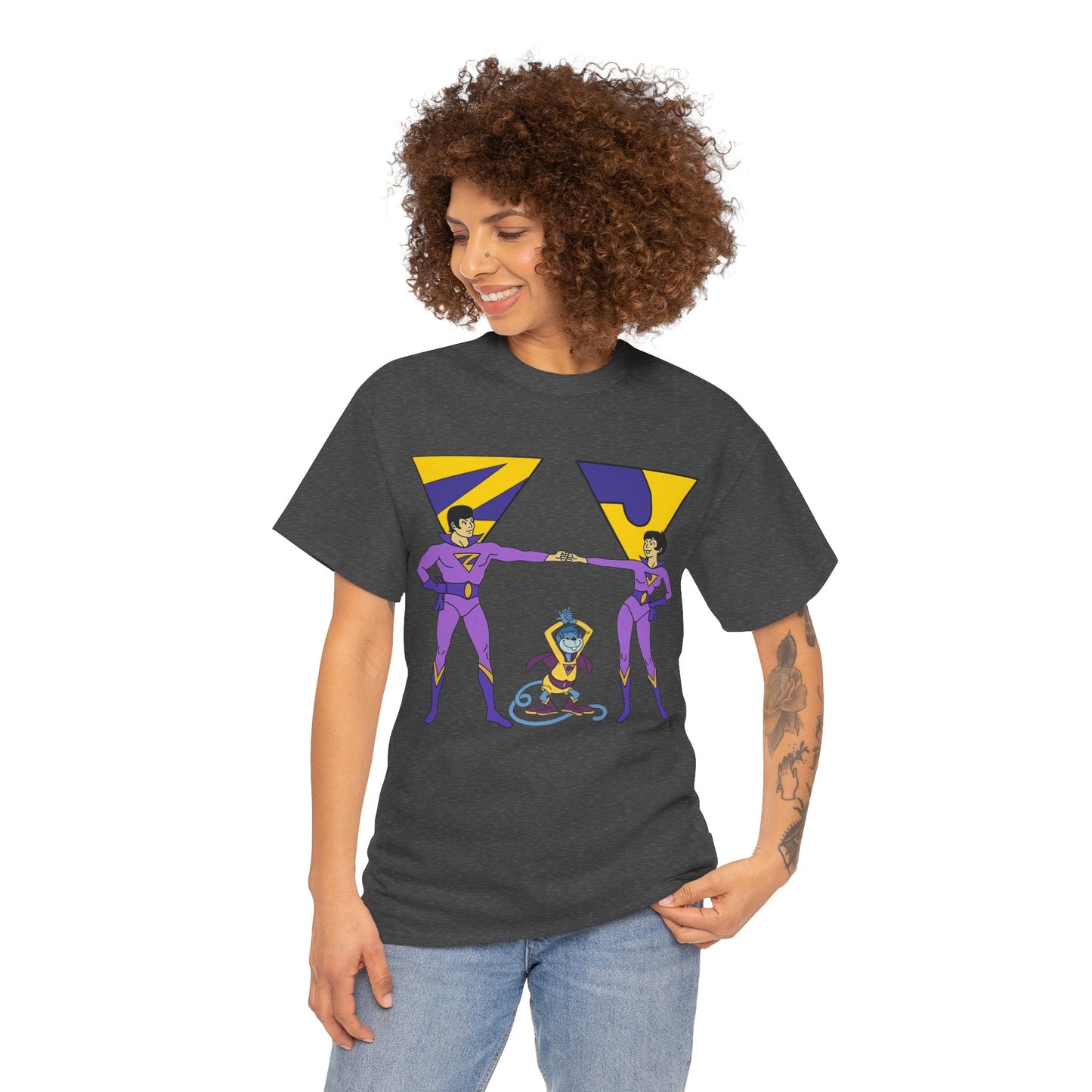 Wonder Twins T-Shirt - Super Friends - Zan & Jayna - Hanna-Barbera Cartoon - DC Comics