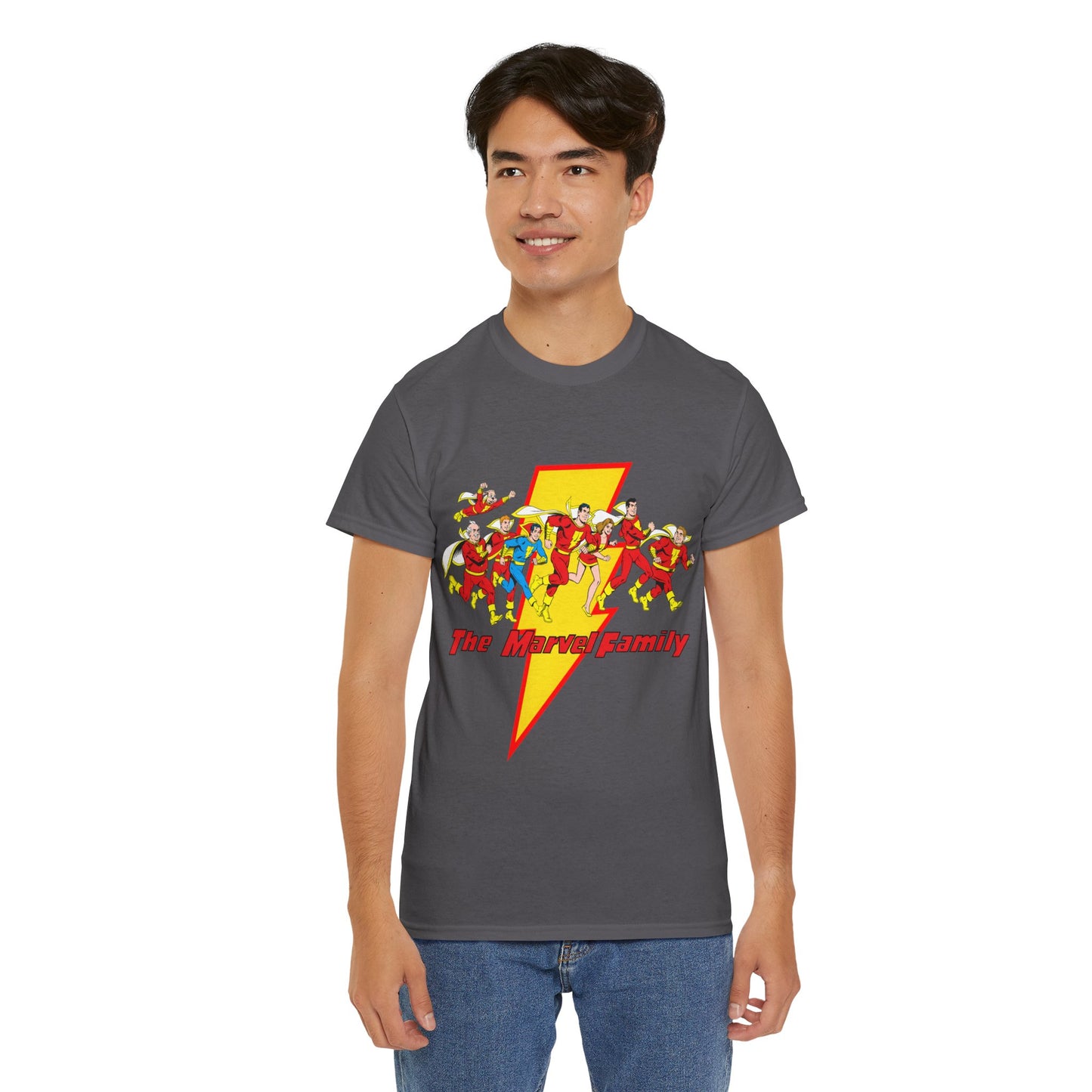 Marvel Family T-Shirt - Shazam - DC Comics - Mary Marvel, Hoppy the Marvel Bunny, Uncle Marvel, Captain Marvel Jr - DC Who's Who Art
