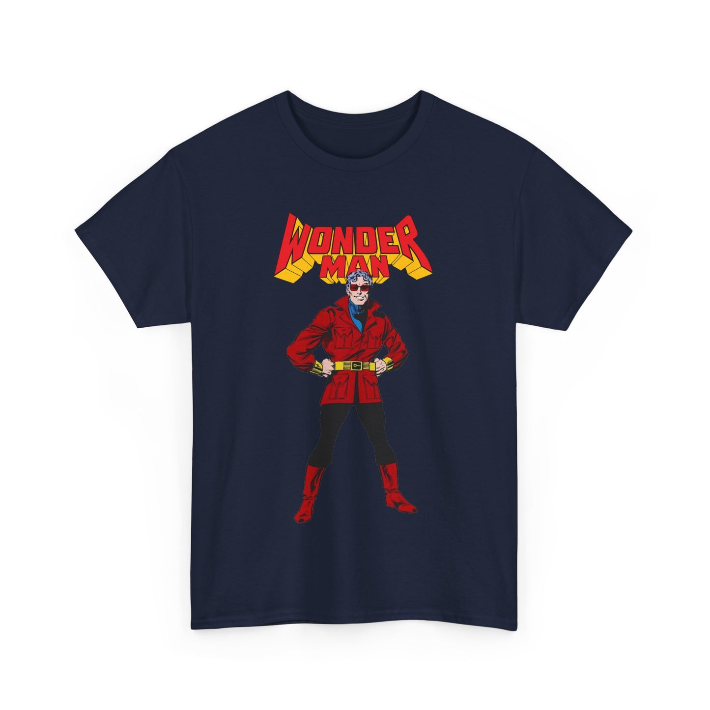 Wonder Man T-Shirt - George Perez Art - West Coast Avengers - Marvel Comics - Simon Williams - Safari Jacket Look