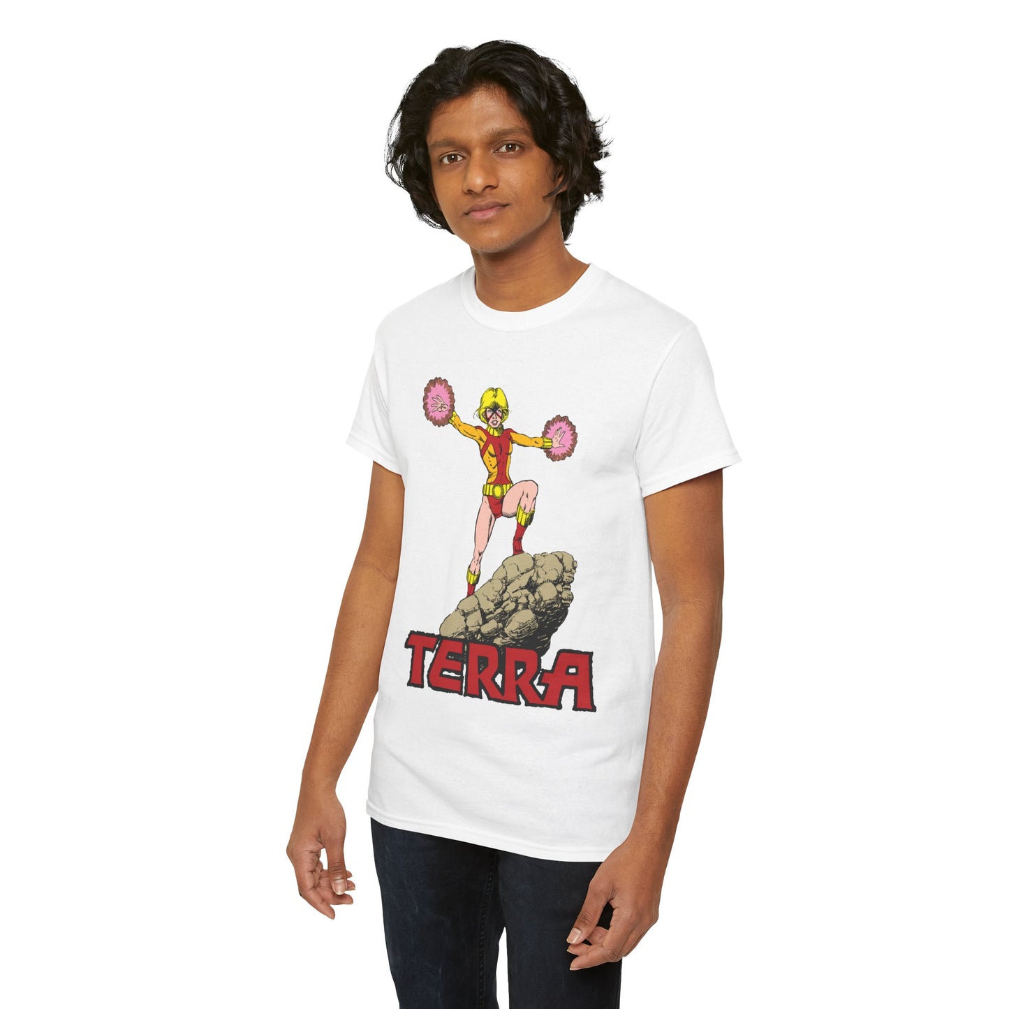 Terra T-Shirt - George Perez Art - - New Teen Titans & Traitor - Judas Contract - Tara Markov, Sister to Geo-Force - Deathstroke Ally - DC Comics